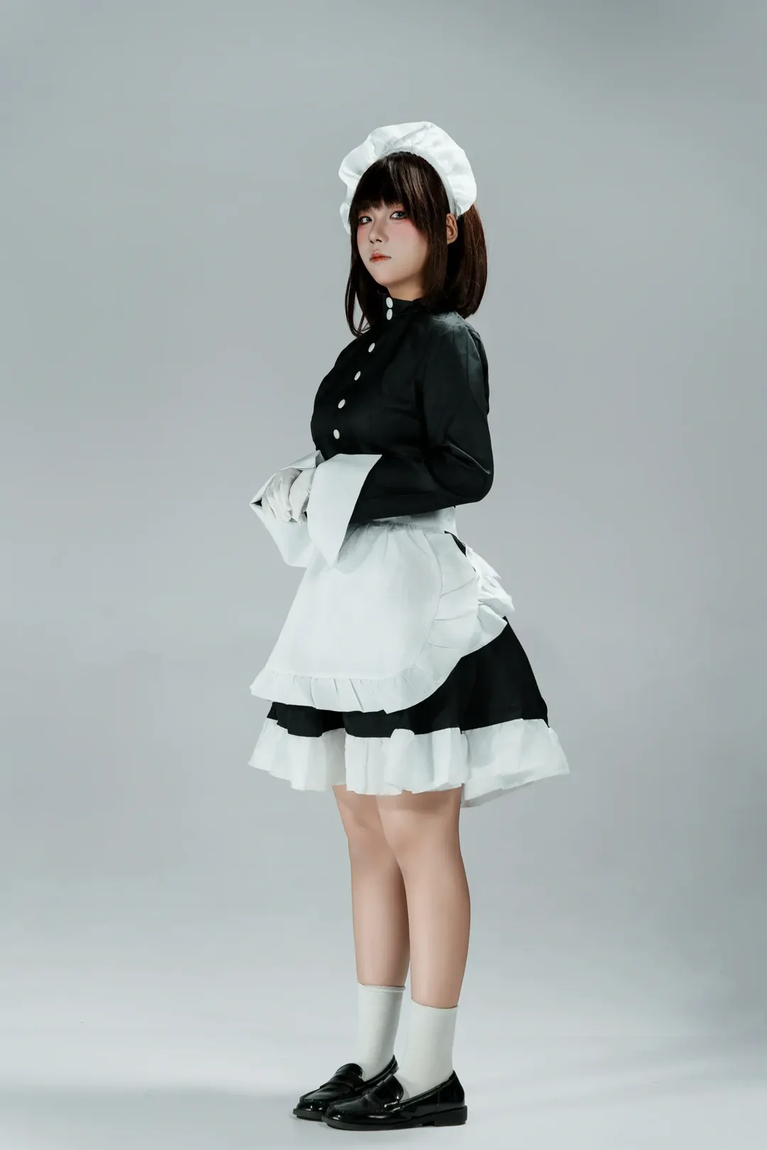 メイド服, 二次元コスプレ, スタジオ撮影, 琉璃川椿 コスプレ, 没落貴族瑠璃川椿 - 1枚目