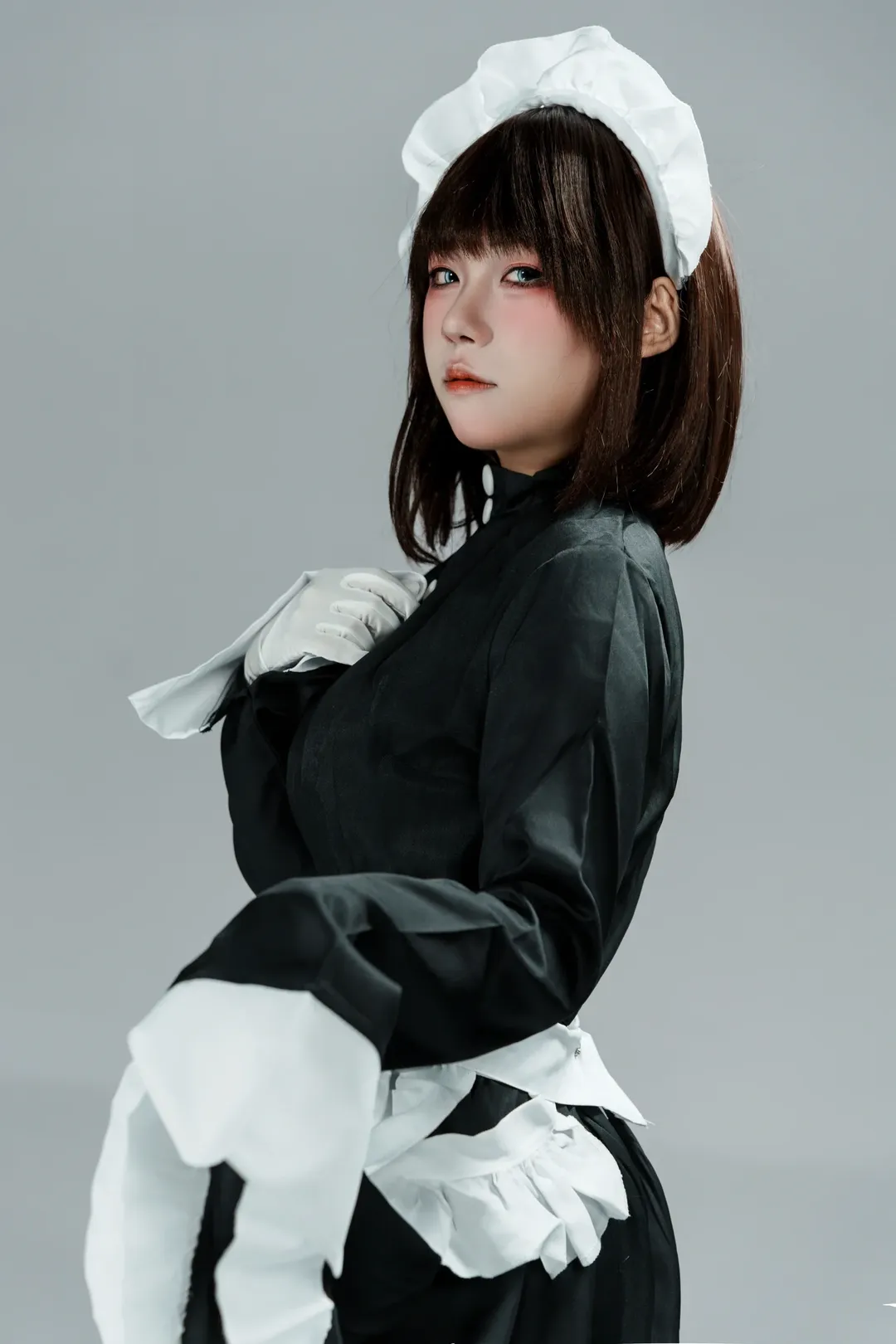 女仆装, 二次元cosplay, 棚拍写真, 琉璃川椿cos, 没落贵族琉璃川椿