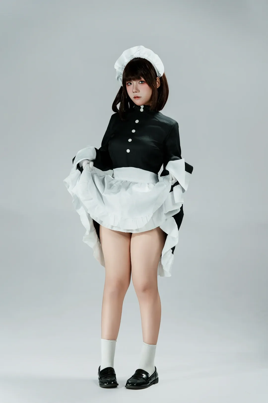 メイド服, 二次元コスプレ, スタジオ撮影, 琉璃川椿 コスプレ, 没落貴族瑠璃川椿 - 3枚目