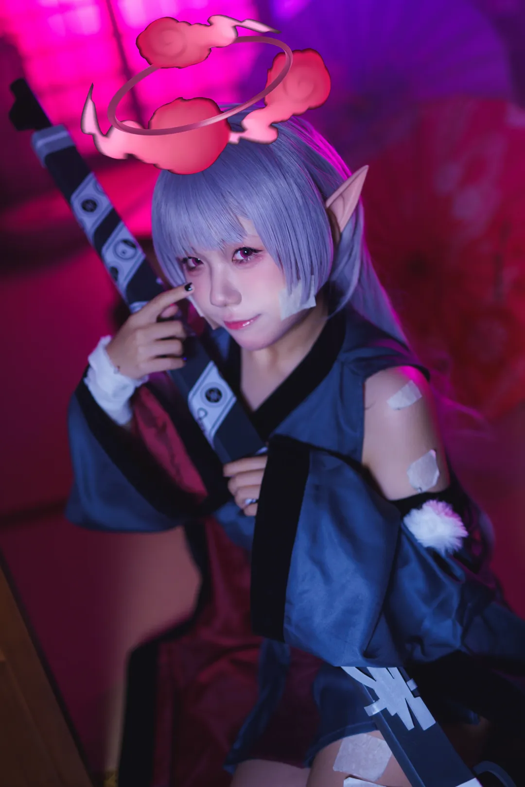 角色扮演, 蔚蓝档案, 和风摄影, 二次元cosplay, 箭吹棕榈cos - 第3张