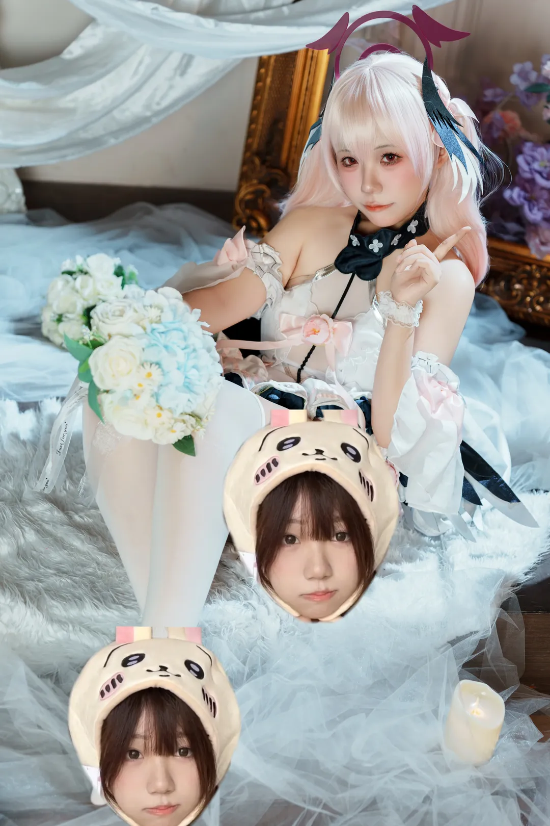 二次元少女, 蔚蓝档案, 下江小春cos, 纯白誓约, cosplay摄影 - 第1张