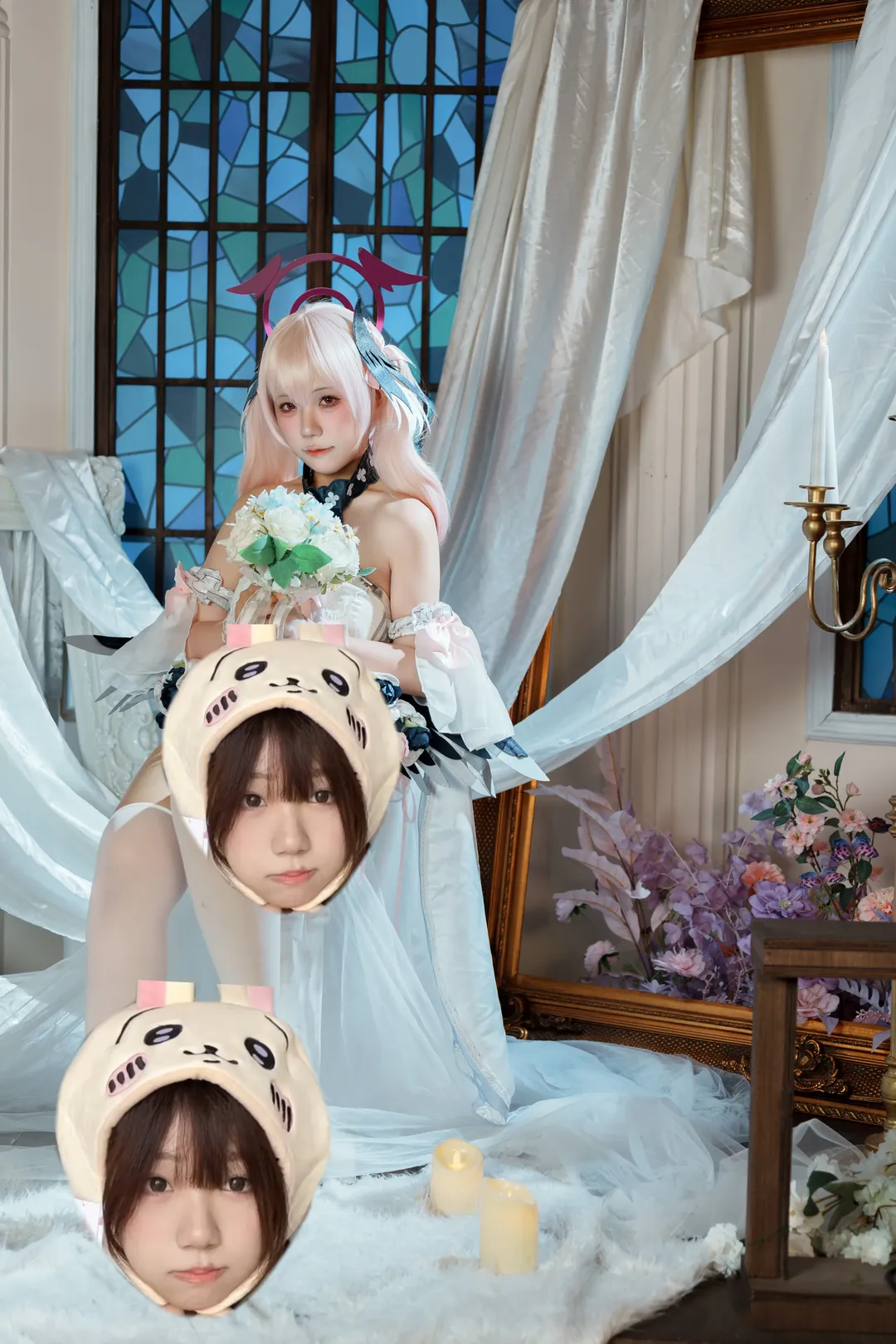 二次元少女, 蔚蓝档案, 下江小春cos, 纯白誓约, cosplay摄影 - 第2张