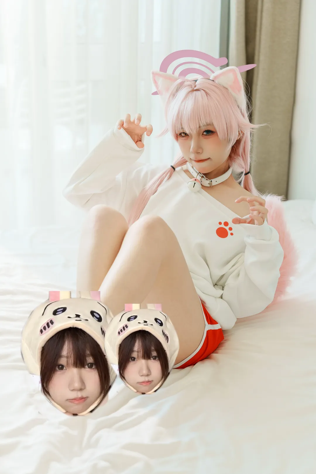 蔚蓝档案, 小鸟游星野cos, 萌妹cos, 动漫角色扮演, 居家风写真 - 第3张