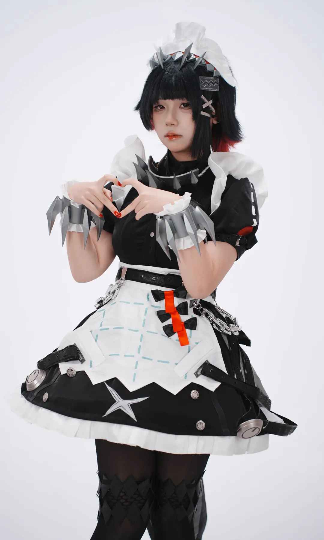 Zenless Zone Zero, Ellen Joe cosplay, Cosplay photography, Maid outfit styling, Shark Girl cosplay - Image 3