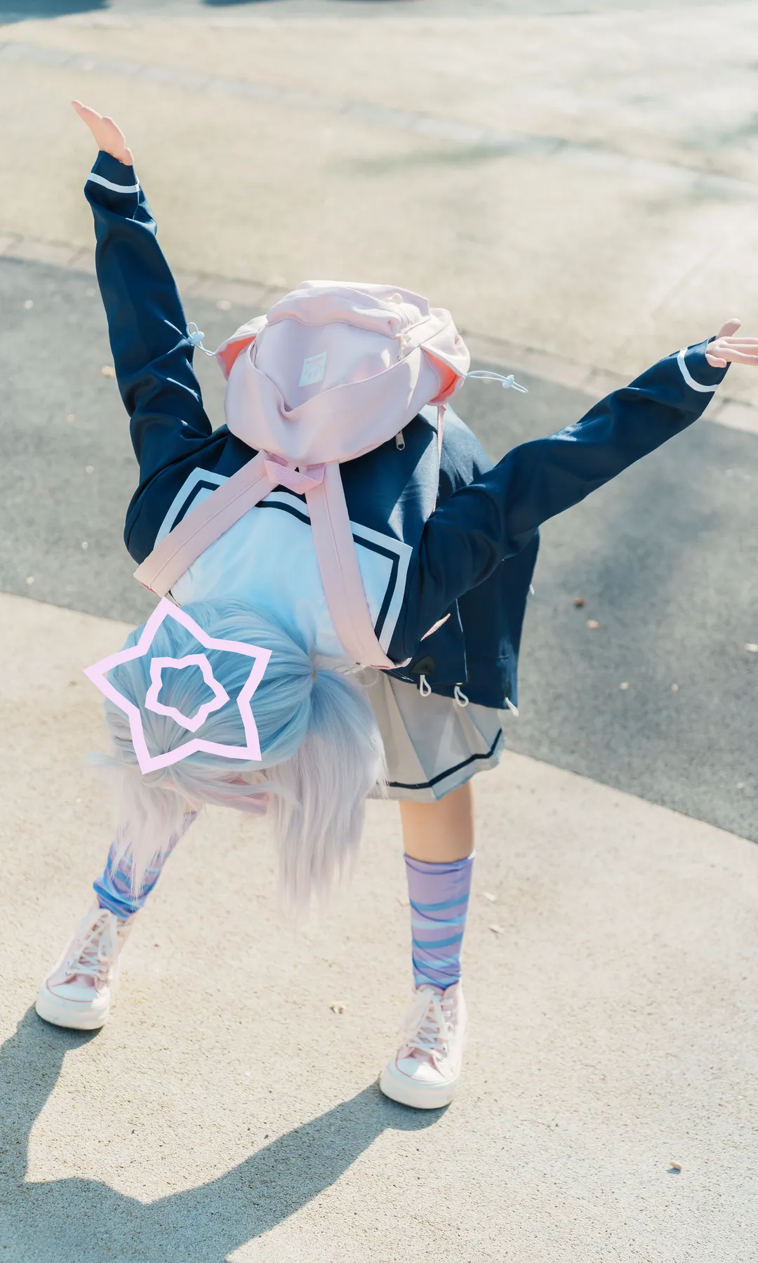ブルーアーカイブ, アウトドア撮影, キャンパススタイル, 萌え系コスプレ, 宇沢レイサ コスプレ - 3枚目
