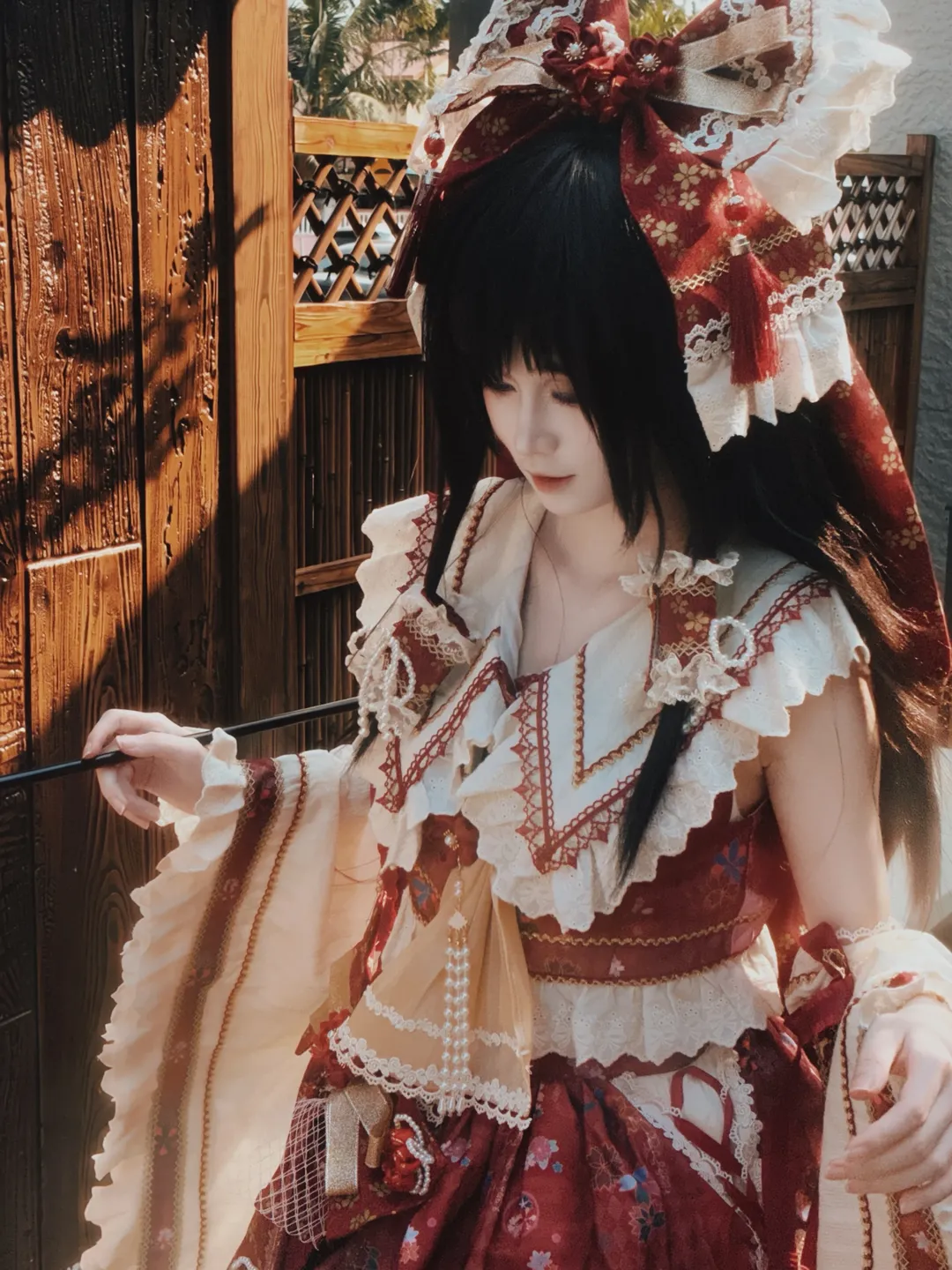 Roleplay, Anime-style photography, Reimu Hakurei Cosplay, Touhou Project, Shrine maiden outfit - Image 2