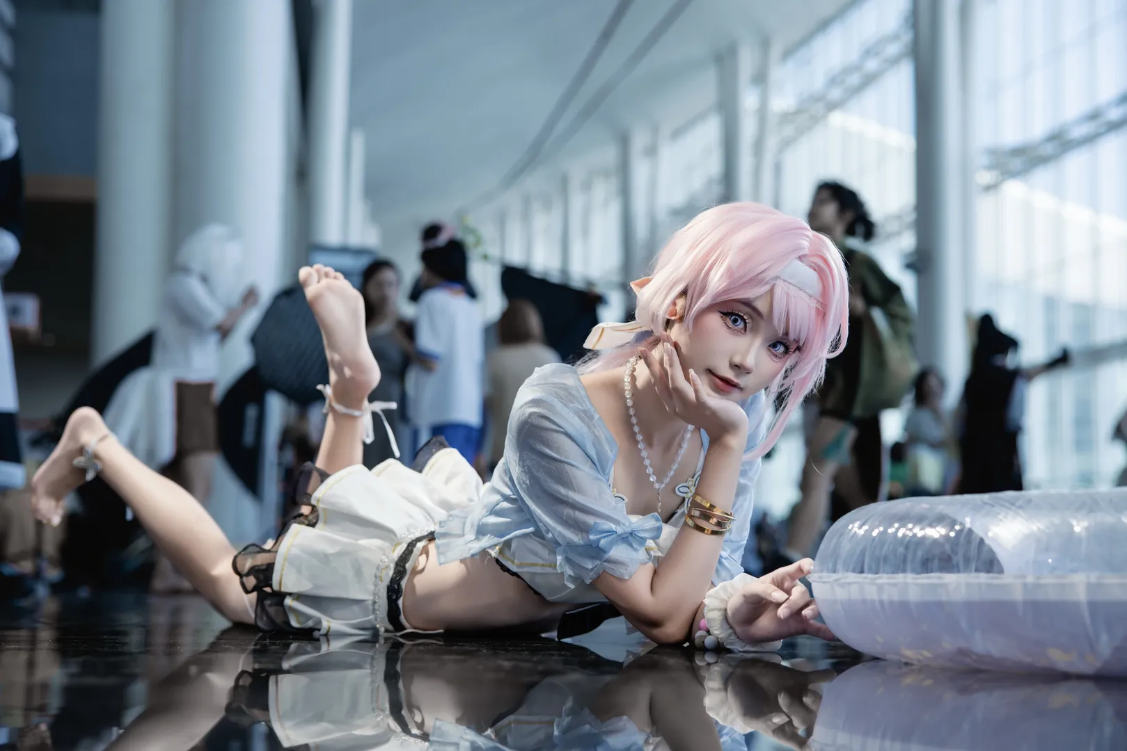 エリシア コスプレ, 崩壊 3rd, 二次元撮影, イベント写真, 水着コスプレ