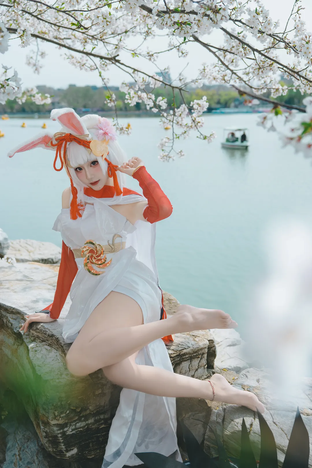 cosplay, 二次元摄影, 公孙离cos, 玉渊潭樱花, 祈雪灵祝 - 第3张