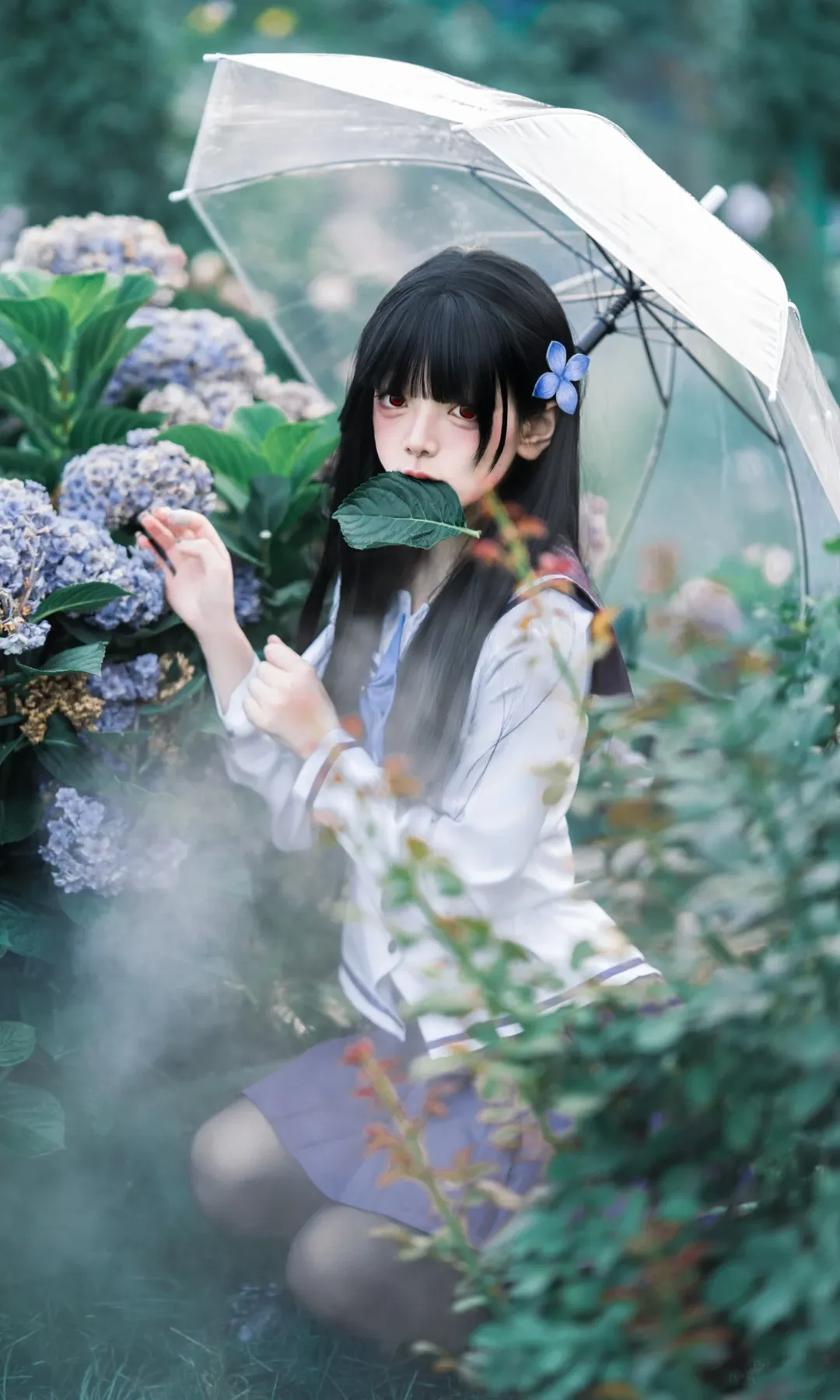 Cosplay摄影, 散华礼弥cos, 紫阳花, 繪空事, 夏日氛围感 - 第11张