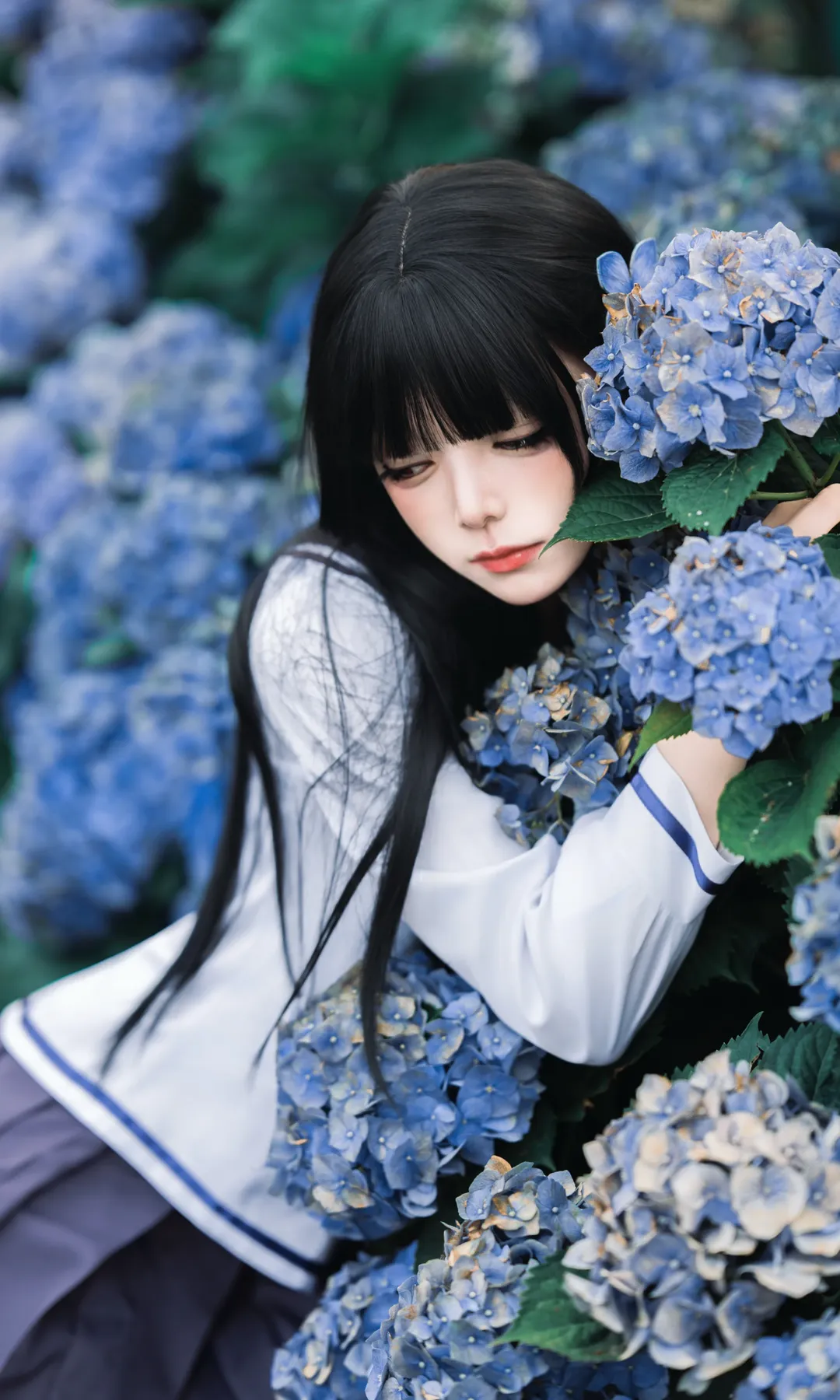 Cosplay摄影, 散华礼弥cos, 紫阳花, 繪空事, 夏日氛围感 - 第6张