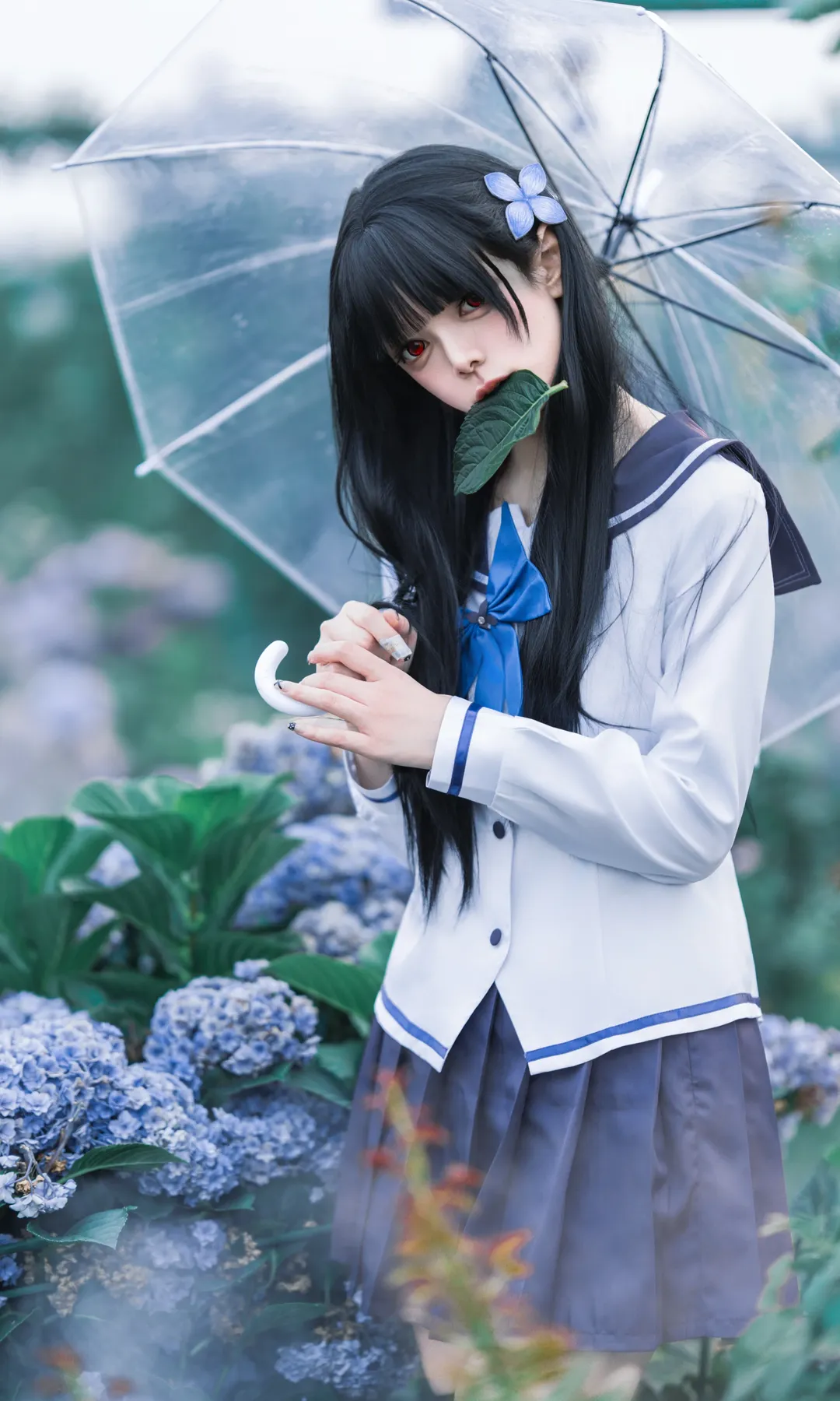 Cosplay摄影, 散华礼弥cos, 紫阳花, 繪空事, 夏日氛围感 - 第9张