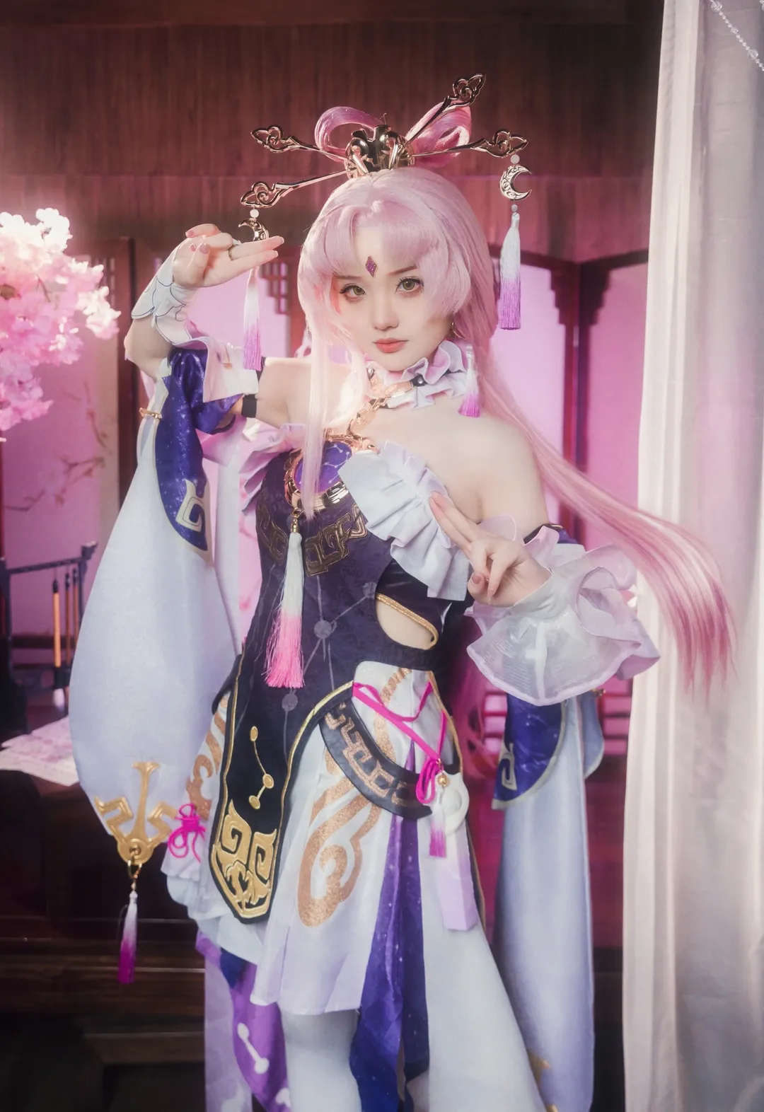 二次元, cosplay, 星穹铁道, 古风cos, 符玄cos - 第1张