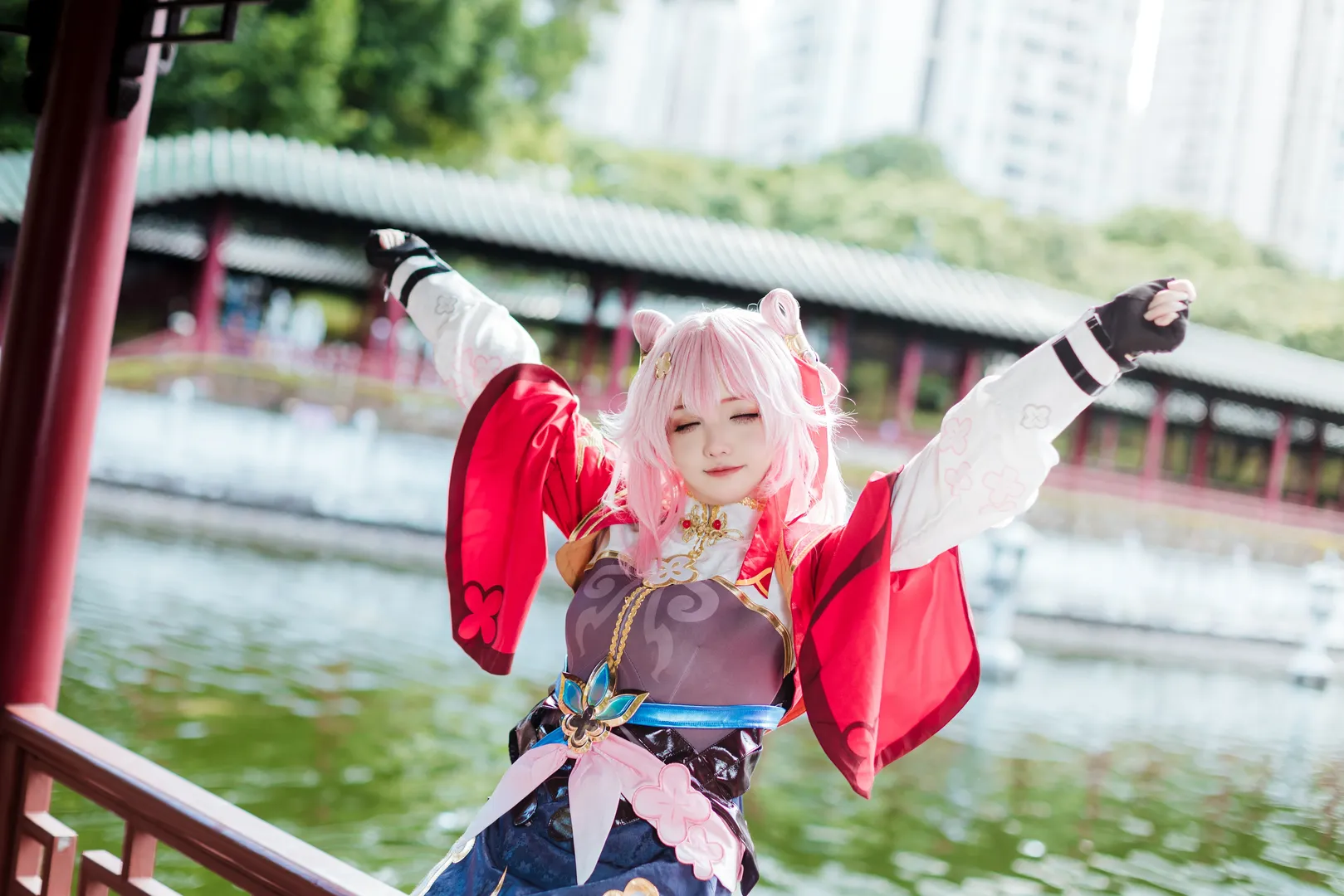 三月七cos, 星穹铁道, cosplay摄影, 二次元角色扮演, 仙舟造型 - 第7张