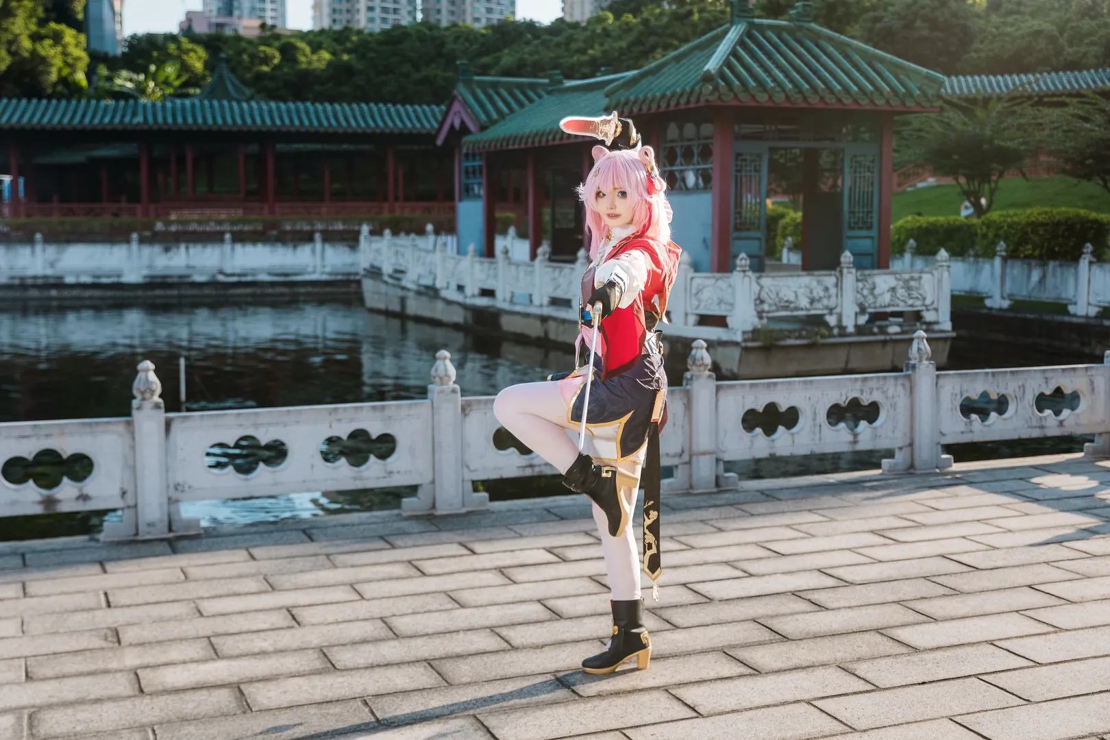 三月七cos, 星穹铁道, cosplay摄影, 二次元角色扮演, 仙舟造型 - 第9张