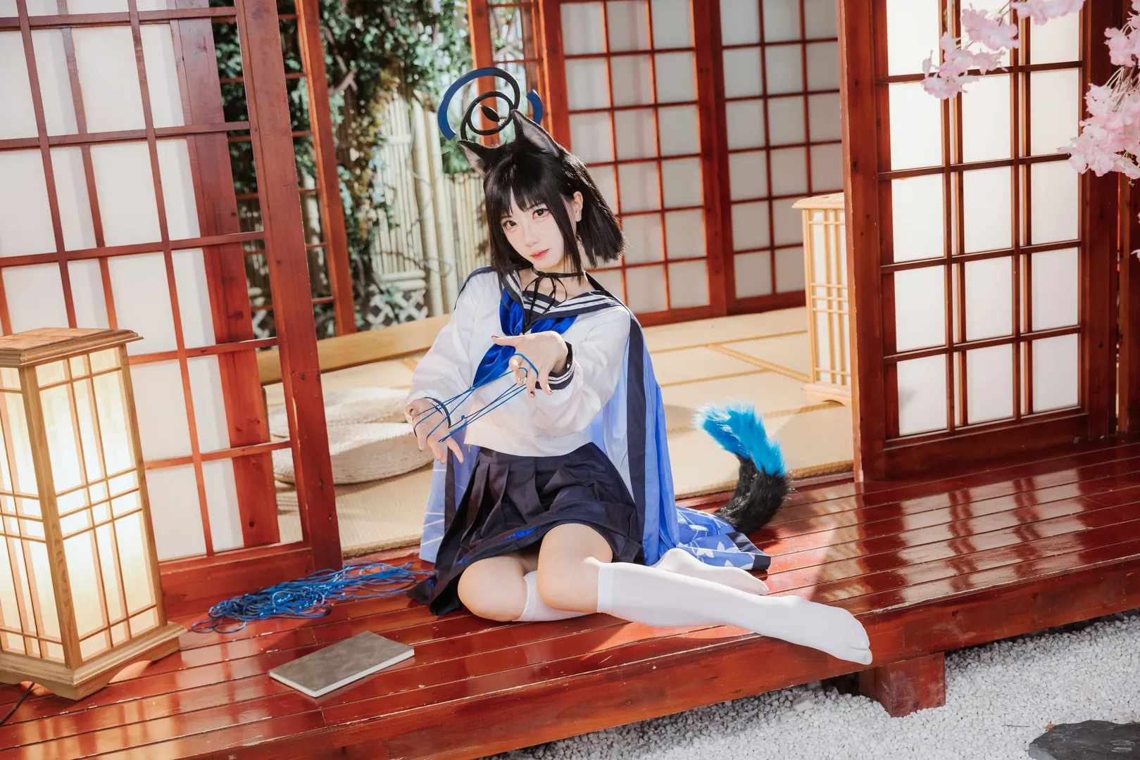 二次元撮影, ブルーアーカイブ, 猫耳少女, 桐生キキョウ コスプレ, 和風コスプレ - 5枚目