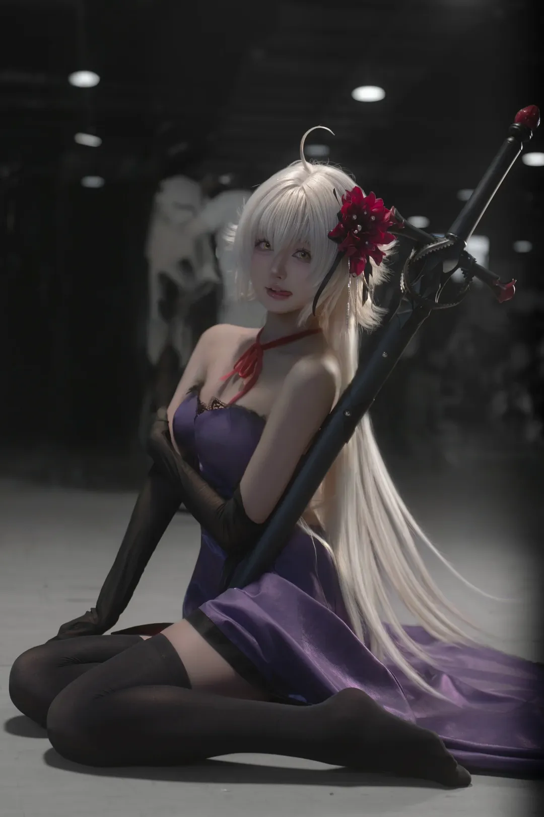 Fate/Grand Order, 漫展場照, 二次元cosplay, 黑貞德cos, 國漫返圖