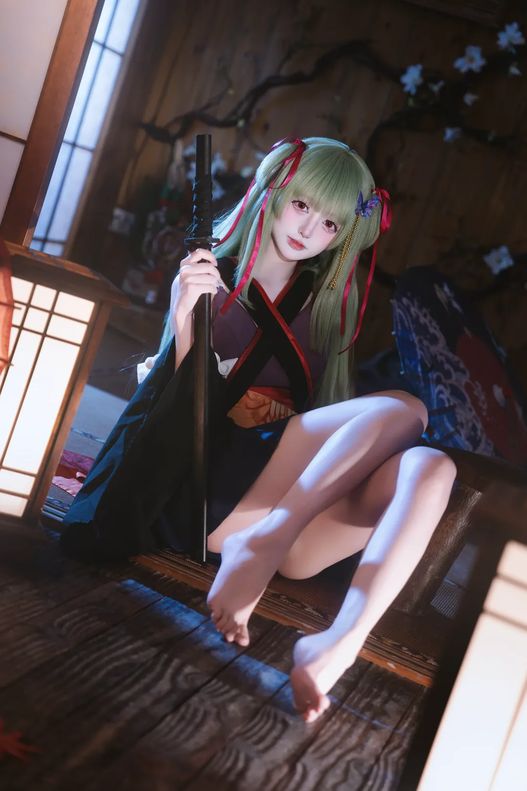 和风摄影, 二次元cosplay, galgame, 丛雨cos, 千恋万花 - 第2张