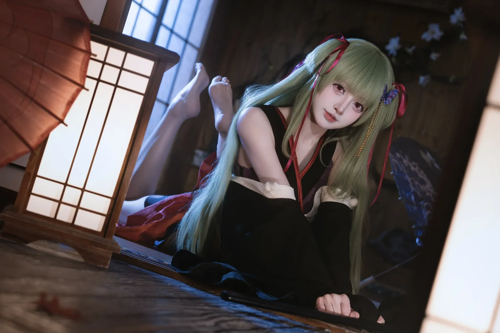 和风摄影, 二次元cosplay, galgame, 丛雨cos, 千恋万花 - 第3张