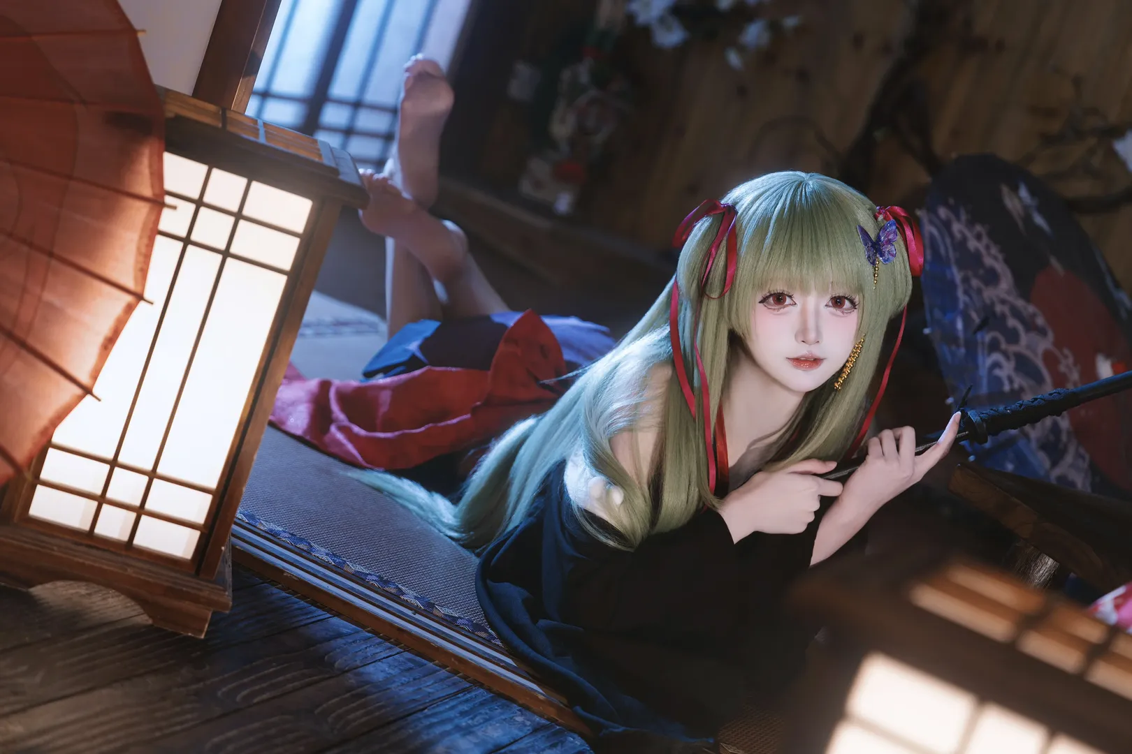 和风摄影, 二次元cosplay, galgame, 丛雨cos, 千恋万花 - 第4张