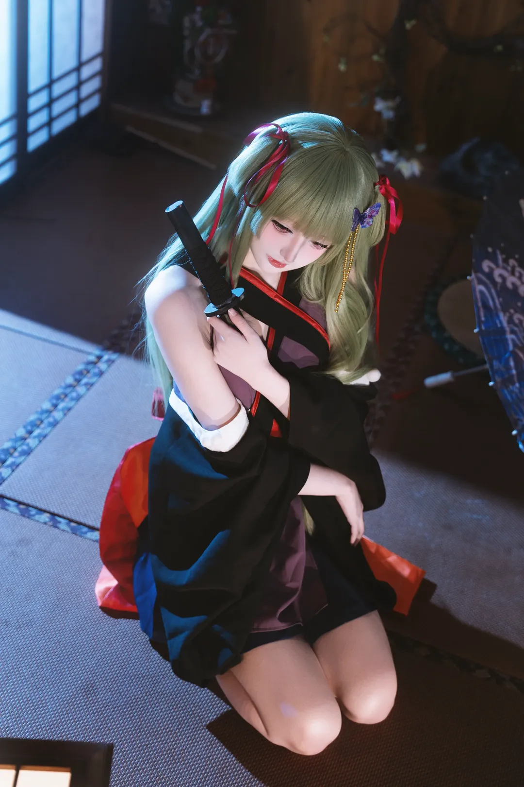和风摄影, 二次元cosplay, galgame, 丛雨cos, 千恋万花 - 第6张