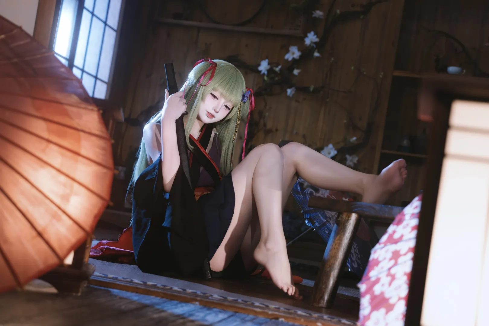 和风摄影, 二次元cosplay, galgame, 丛雨cos, 千恋万花 - 第7张