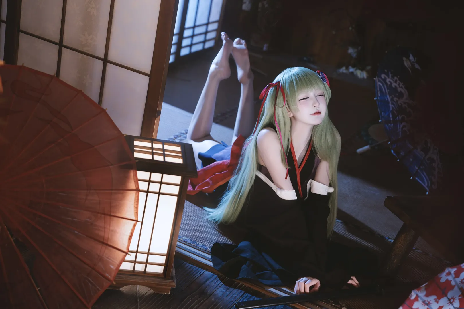 和风摄影, 二次元cosplay, galgame, 丛雨cos, 千恋万花 - 第8张