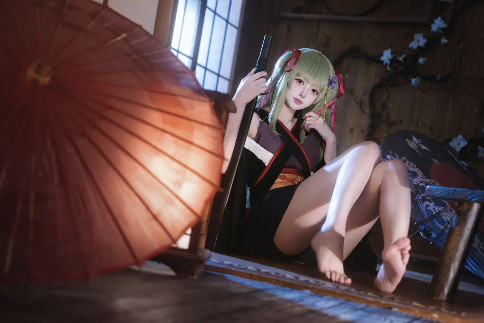 和风摄影, 二次元cosplay, galgame, 丛雨cos, 千恋万花 - 第9张