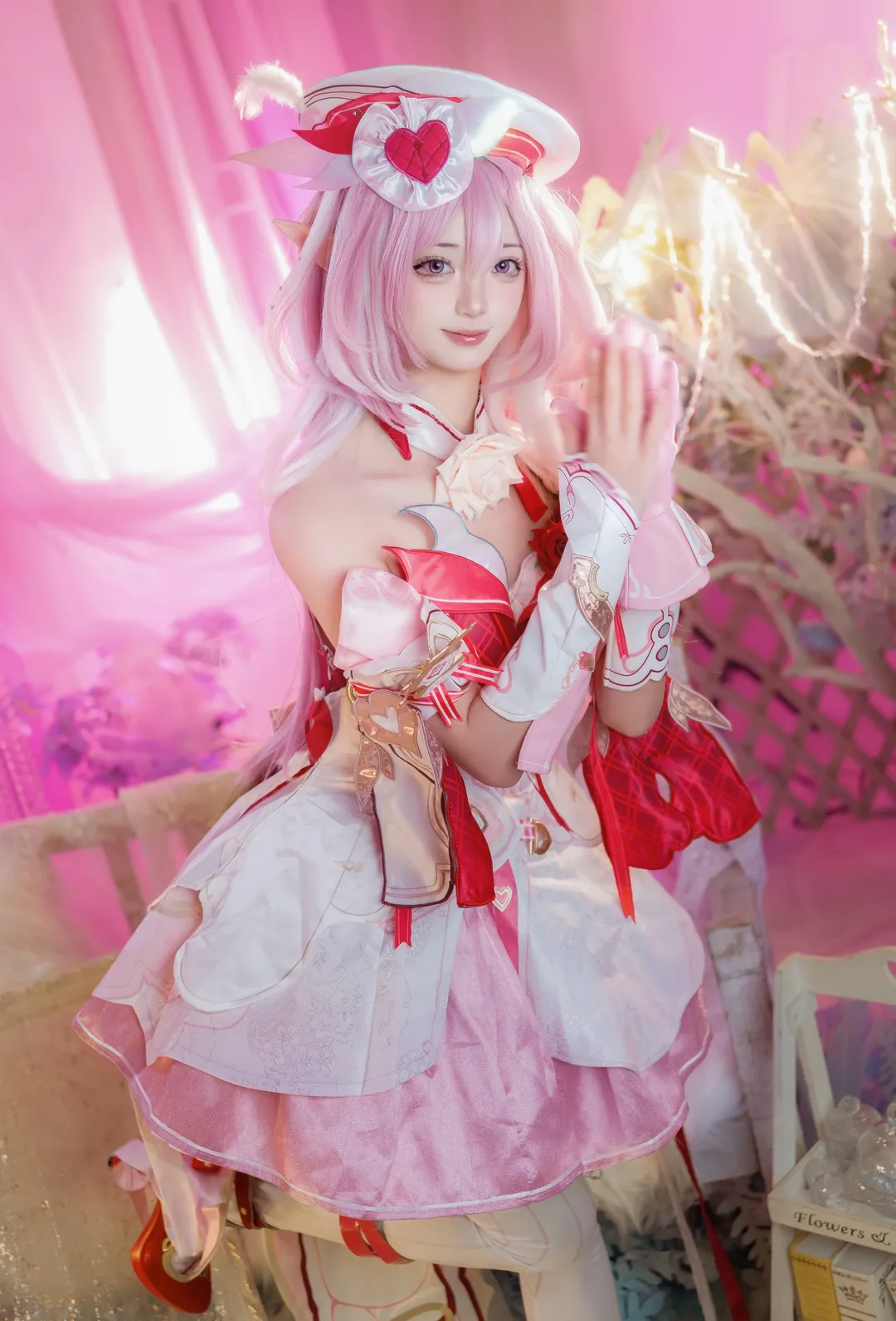 爱莉希雅cos, 崩坏三, 二次元cosplay, 爱愿妖精, 粉色系 - 第2张