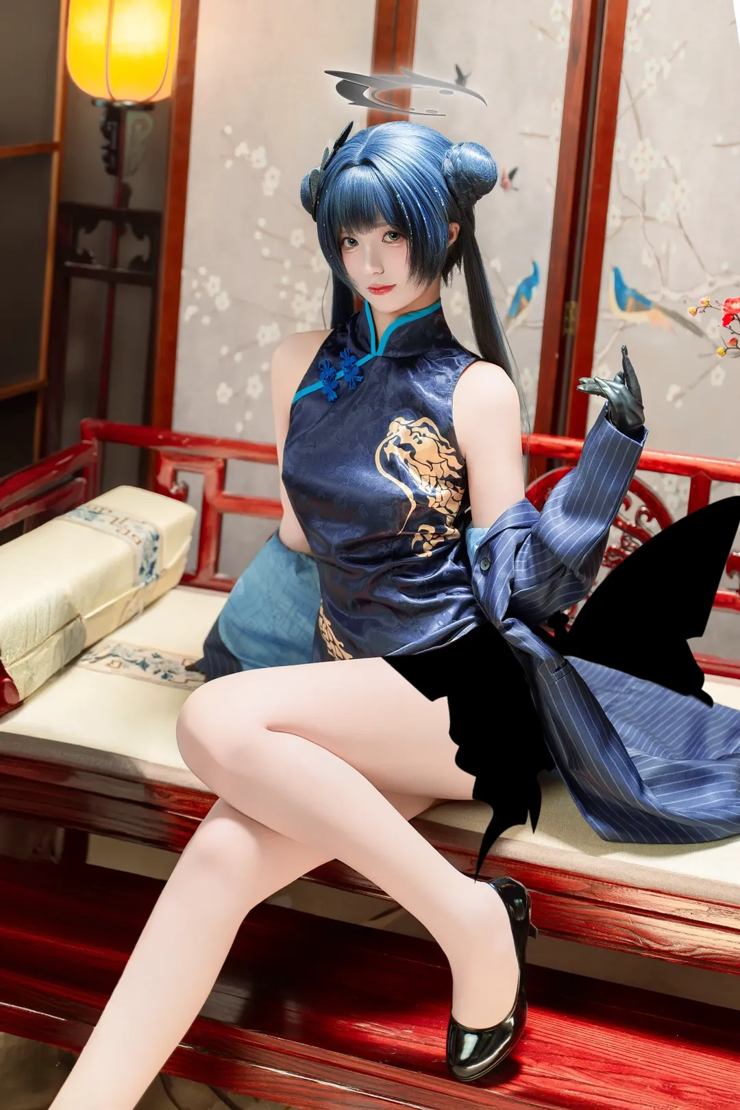 ロールプレイ, ブルーアーカイブ, キサキ コスプレ, コスプレ撮影, チャイナドレス撮影