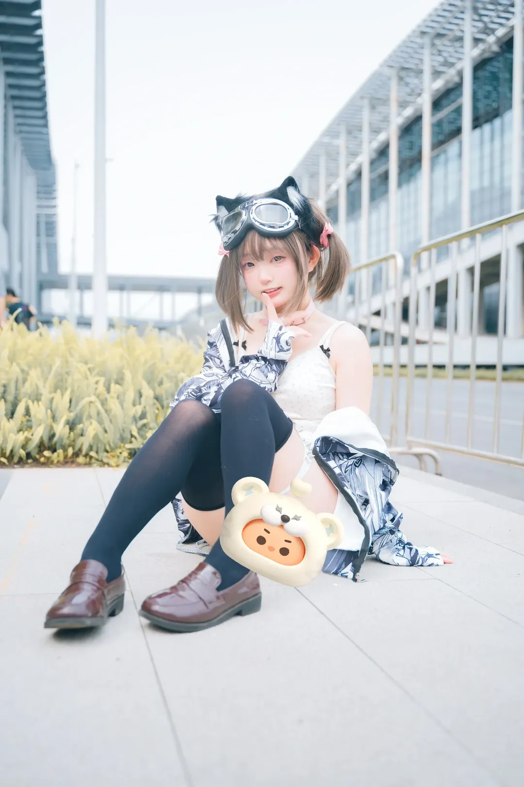 イベント写真, CPSPアニメイベント, 屋外コスプレ撮影, 猫娘コスプレ, ツインテールコーデ - 1枚目