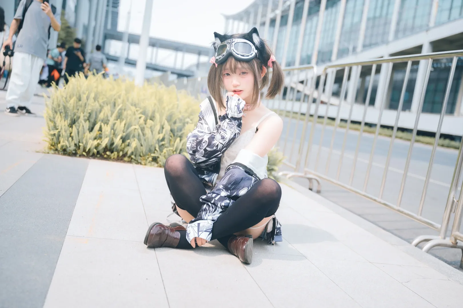 イベント写真, CPSPアニメイベント, 屋外コスプレ撮影, 猫娘コスプレ, ツインテールコーデ - 11枚目