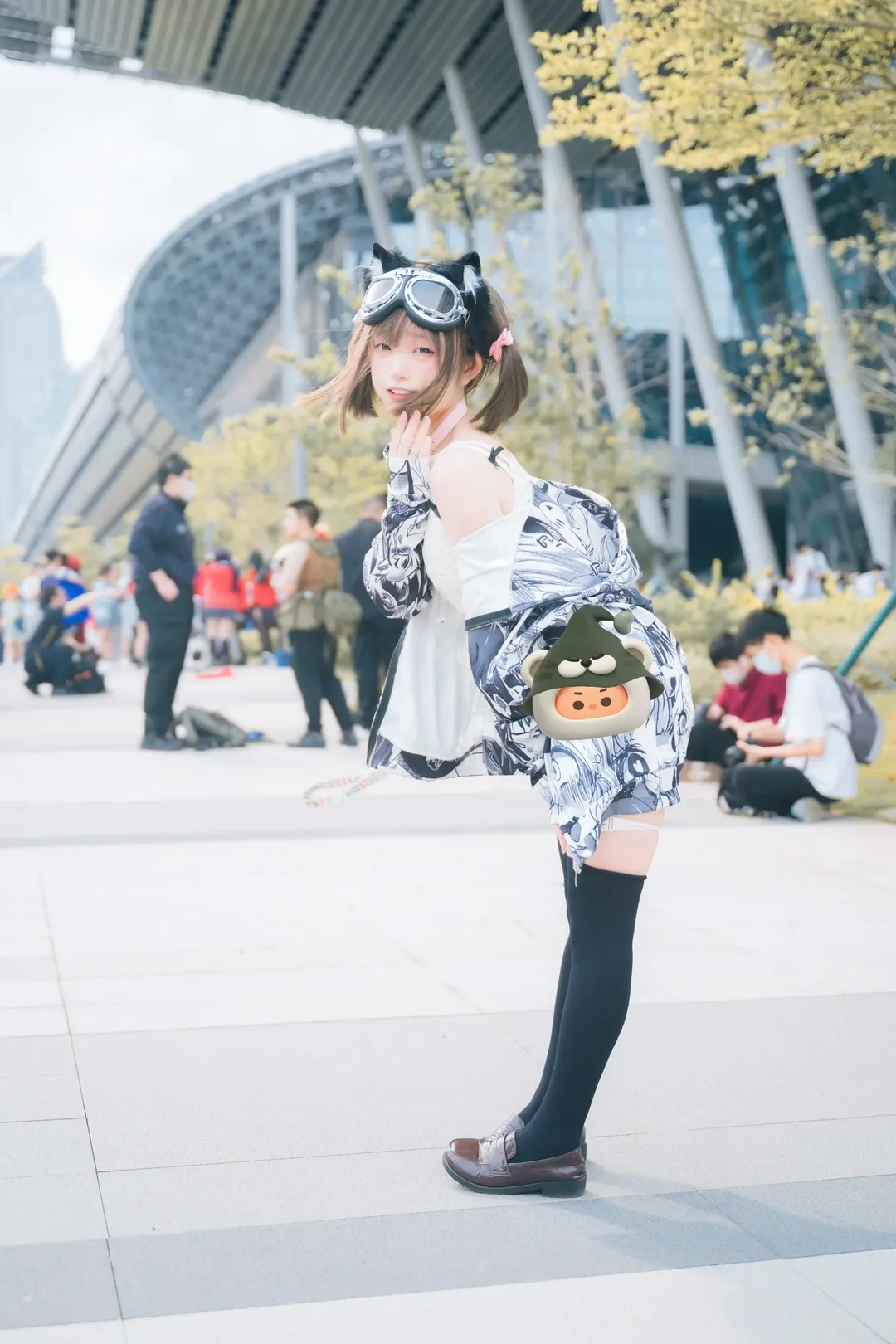 イベント写真, CPSPアニメイベント, 屋外コスプレ撮影, 猫娘コスプレ, ツインテールコーデ - 4枚目