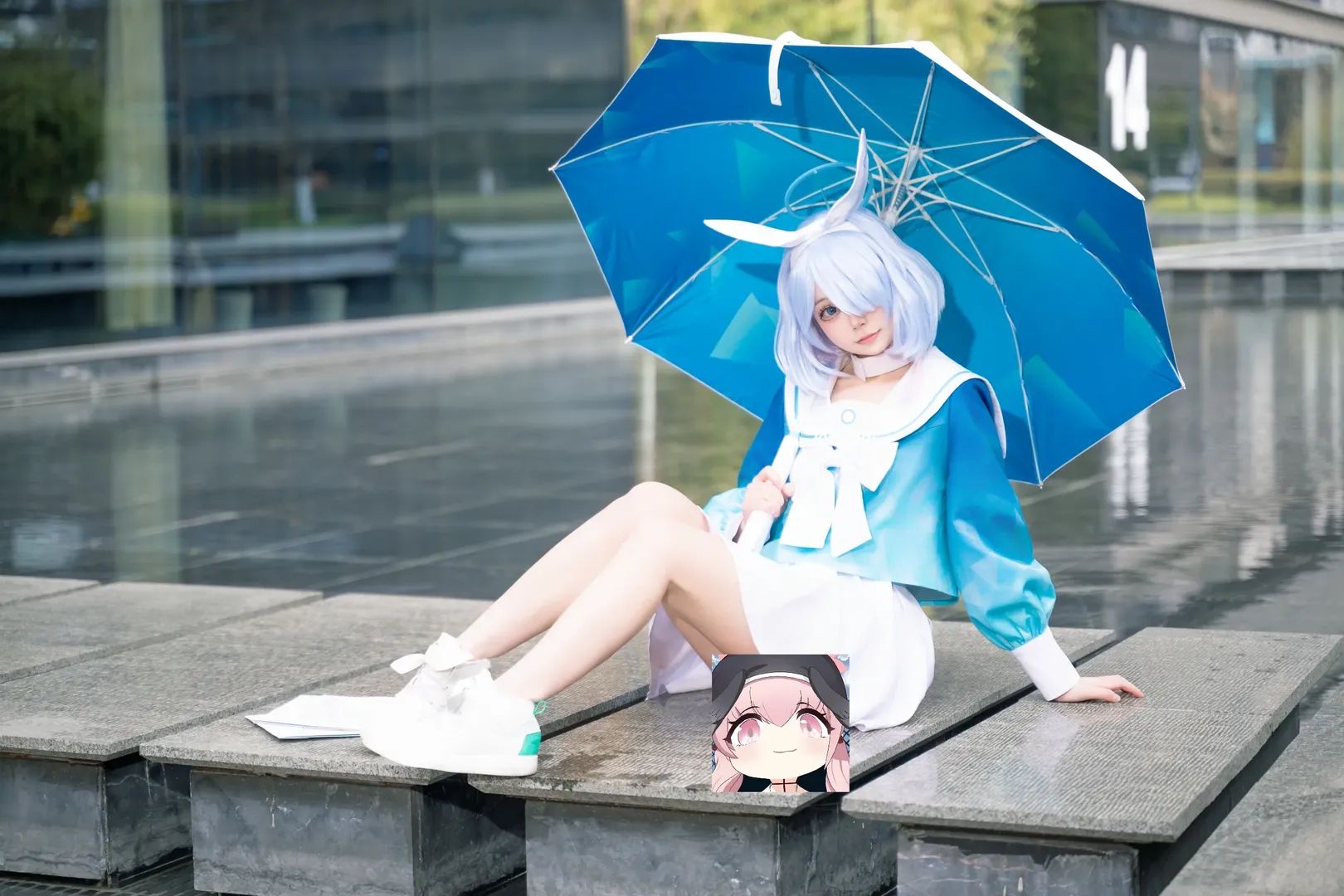 蔚蓝档案, 户外摄影, 水手服, cosplay场照, 阿罗娜cos - 第8张