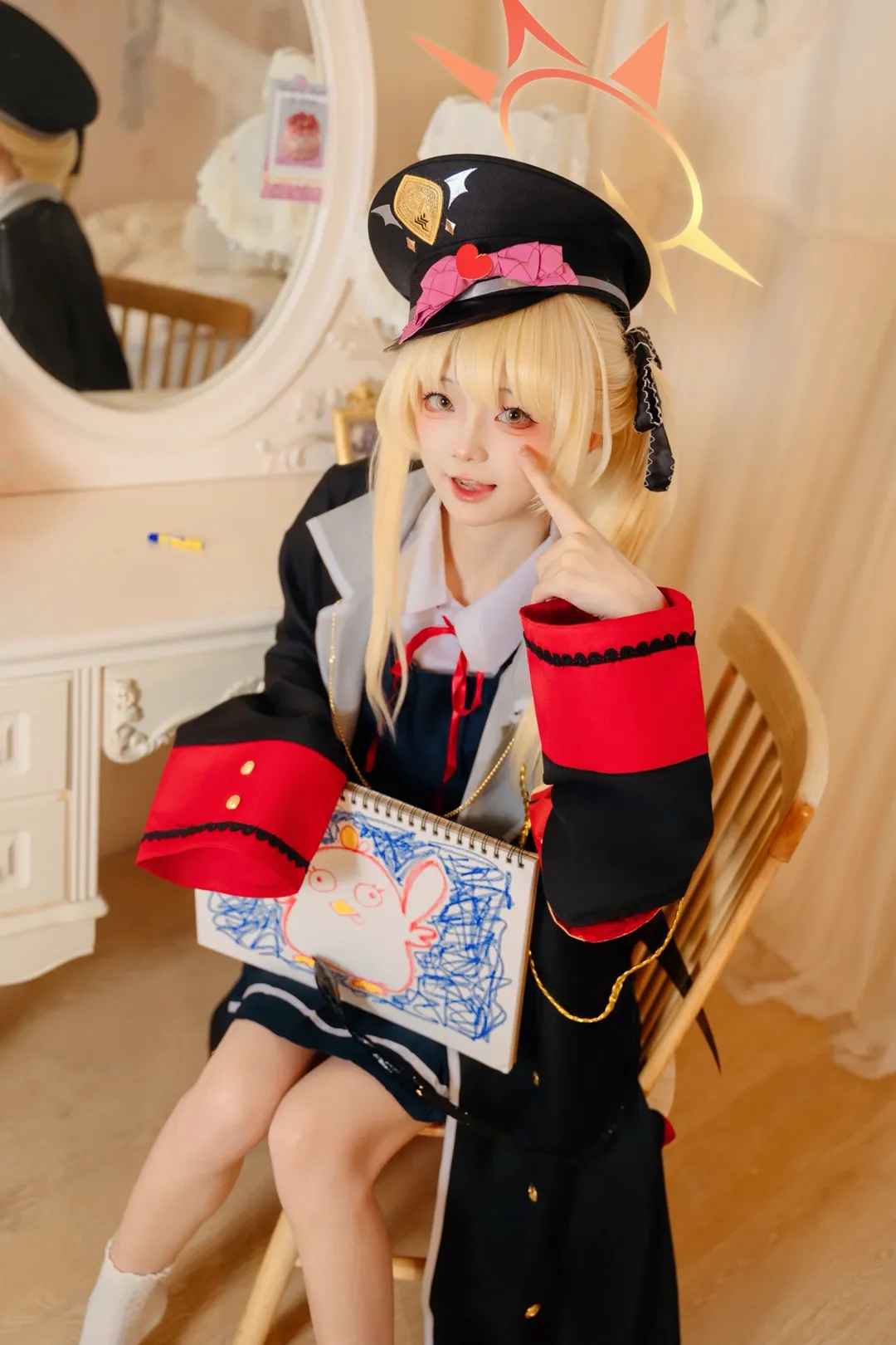 Blue Archive, Tanga Ibuki cosplay, Uniform cosplay, Blonde twin tails, Cute daily life
