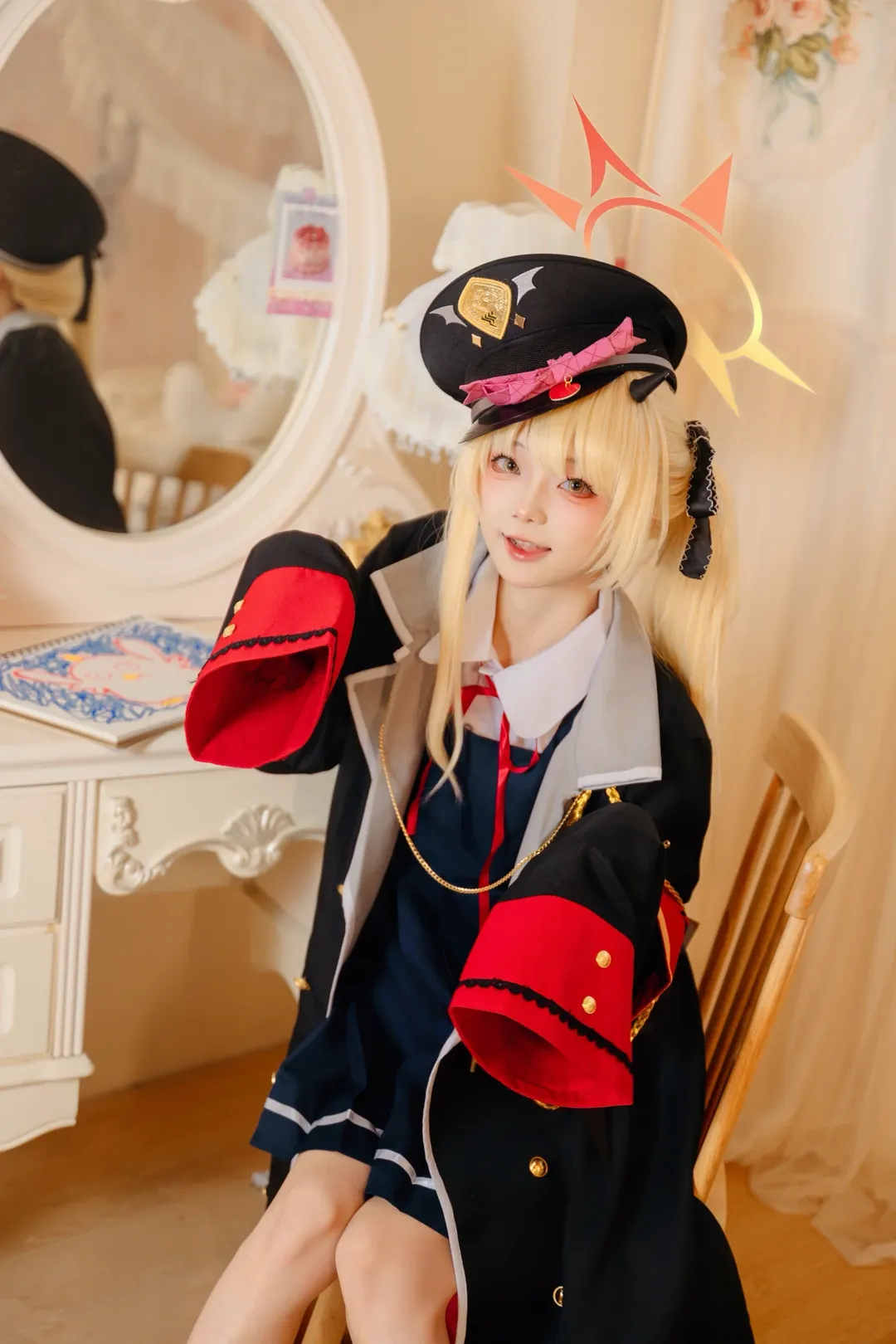 蔚蓝档案, 丹花伊吹cos, 制服cosplay, 金发双马尾, 可爱日常 - 第6张