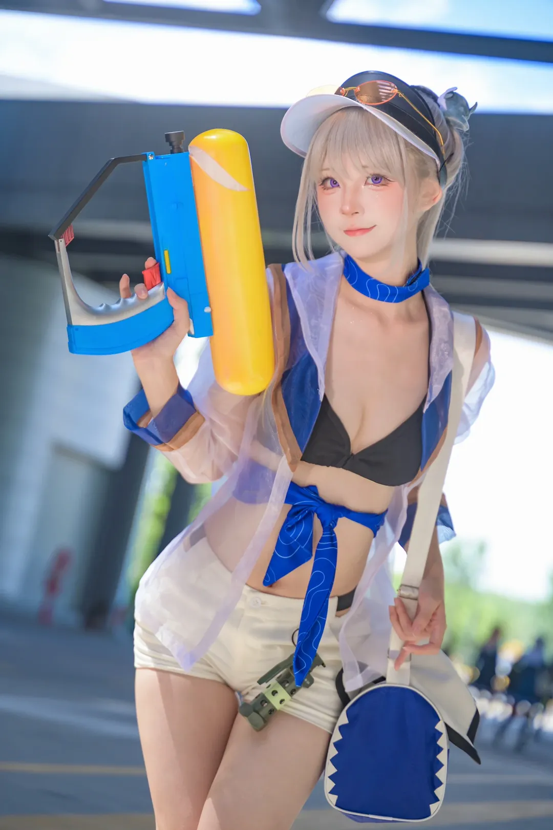 漫展返图, 元气少女, 户外漫展, 夏日cosplay, 水枪写真 - 第9张