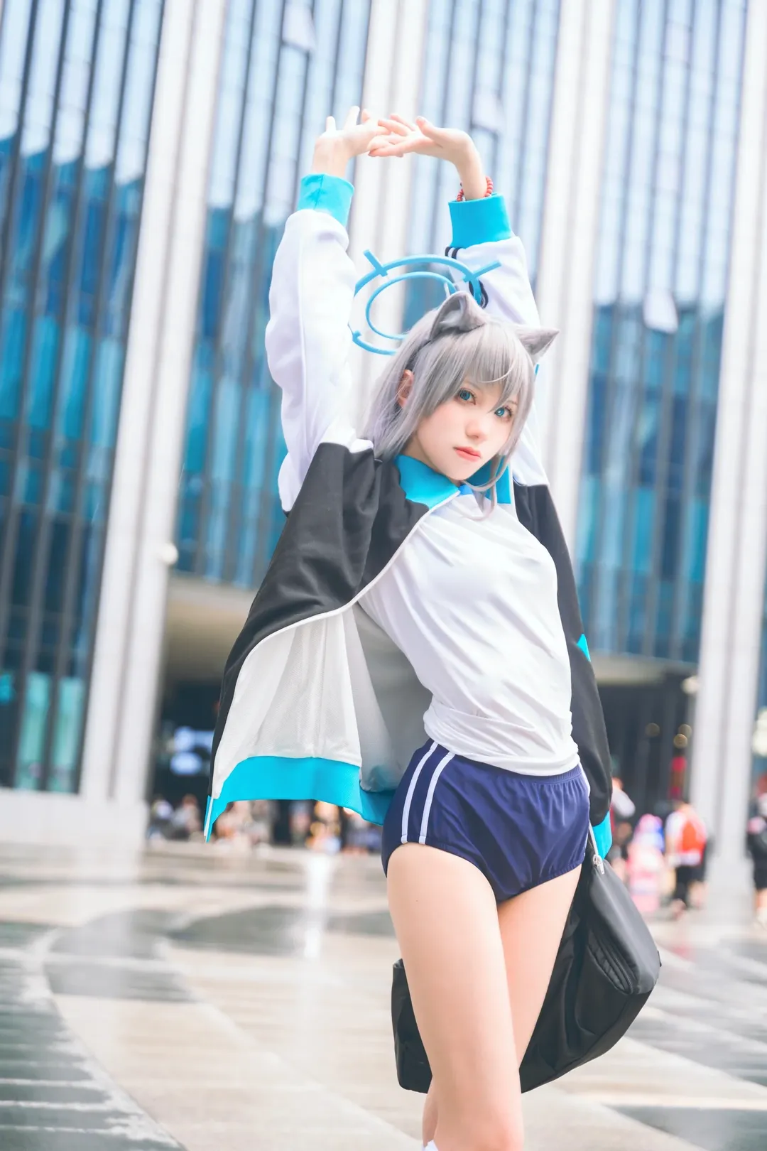 二次元摄影, cosplay场照, 蔚蓝档案cos, BW漫展, 和风浴衣 - 第10张