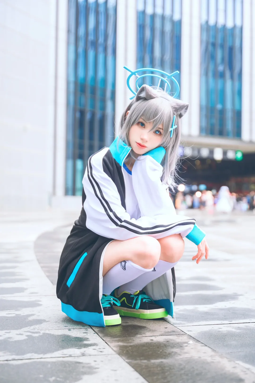 二次元摄影, cosplay场照, 蔚蓝档案cos, BW漫展, 和风浴衣 - 第11张