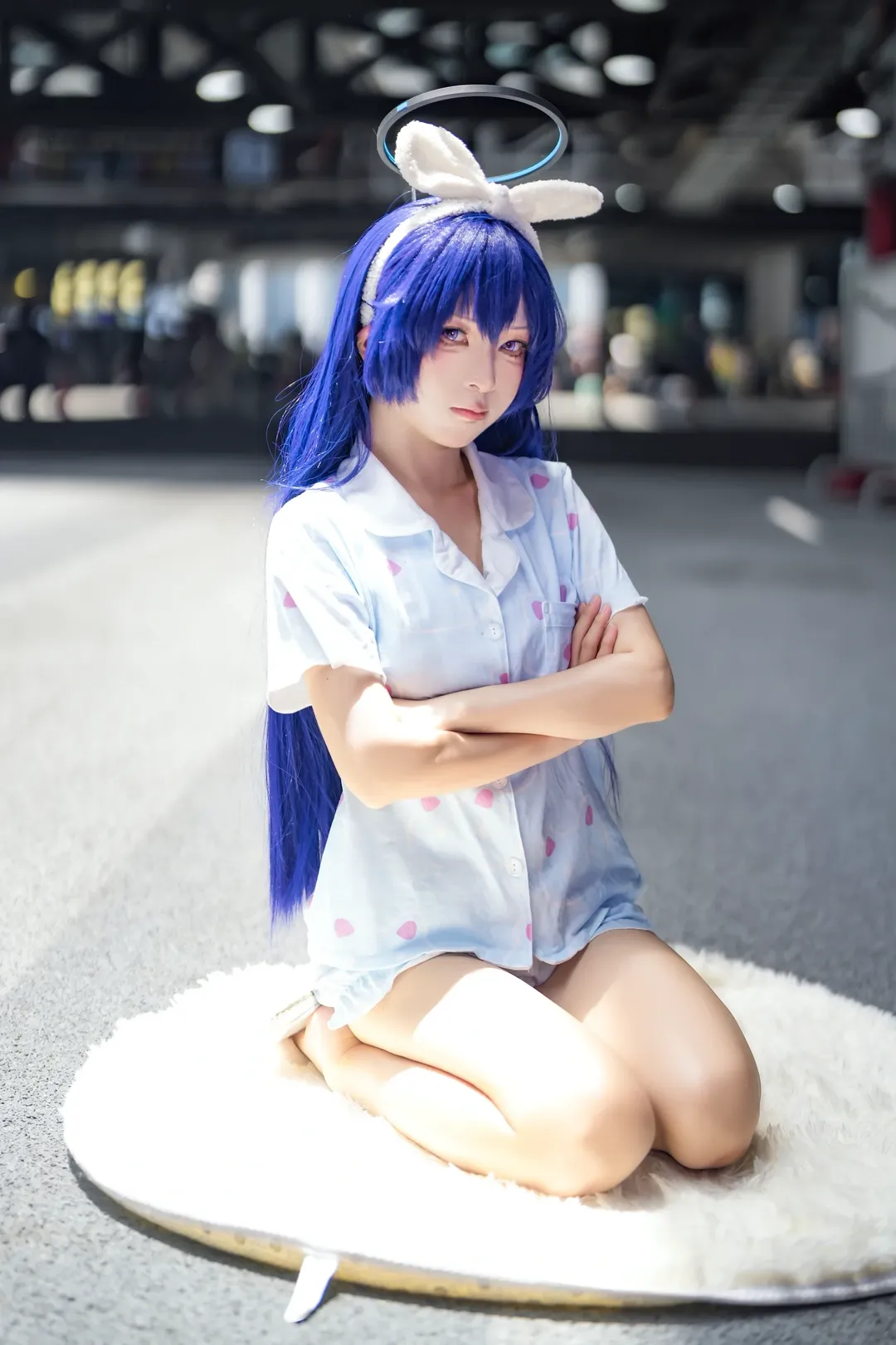 二次元摄影, cosplay场照, 蔚蓝档案cos, BW漫展, 和风浴衣 - 第3张
