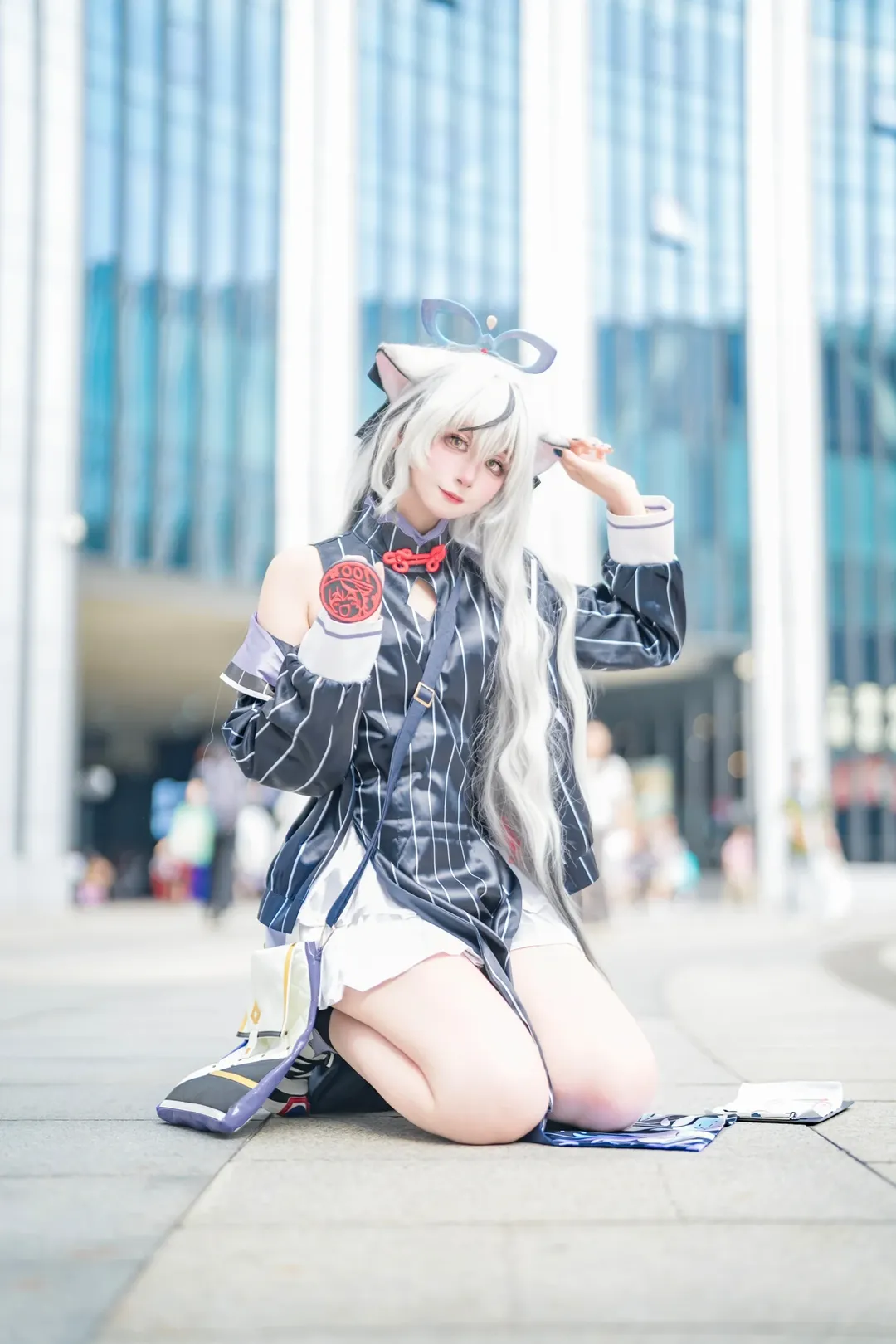 二次元摄影, cosplay场照, 蔚蓝档案cos, BW漫展, 和风浴衣 - 第7张
