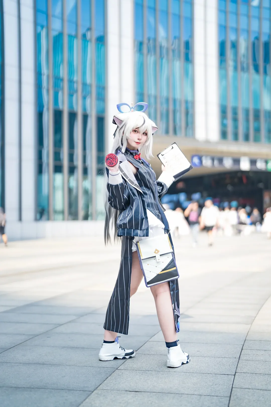 二次元摄影, cosplay场照, 蔚蓝档案cos, BW漫展, 和风浴衣 - 第9张