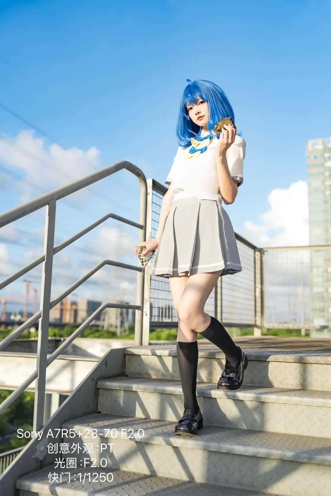 夏日cosplay, 索尼A7R5, 八奈见杏菜cos, 败犬女主太多了, 天台人像 - 第11张