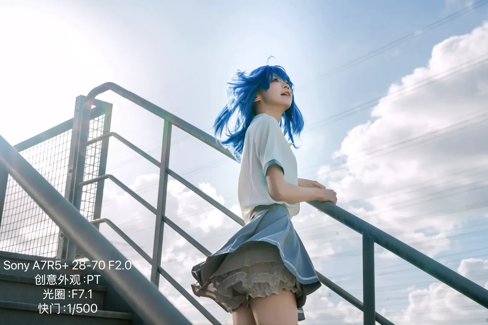 夏日cosplay, 索尼A7R5, 八奈见杏菜cos, 败犬女主太多了, 天台人像 - 第4张