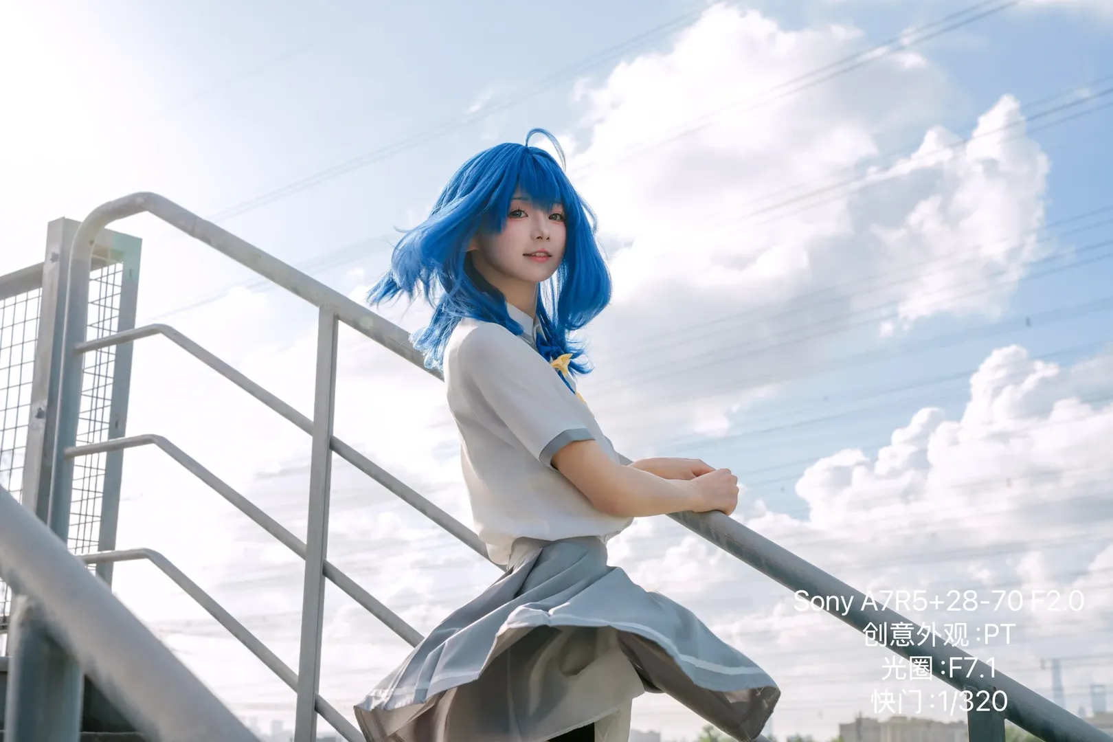 夏日cosplay, 索尼A7R5, 八奈见杏菜cos, 败犬女主太多了, 天台人像 - 第6张