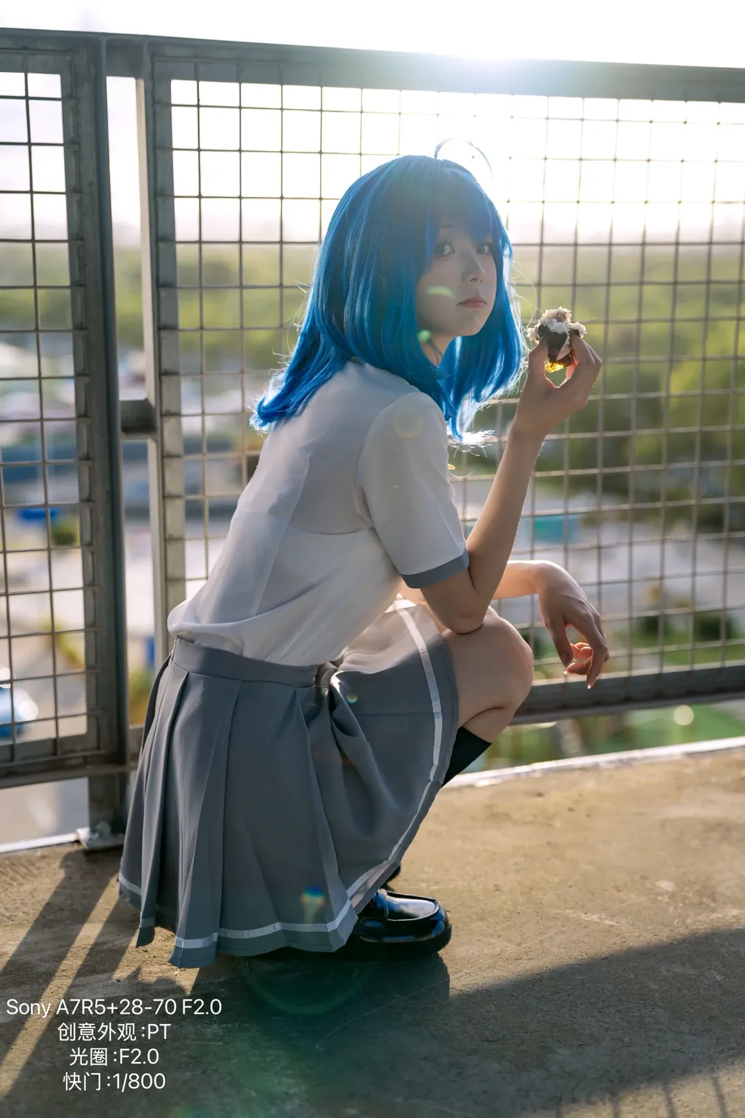 夏日cosplay, 索尼A7R5, 八奈见杏菜cos, 败犬女主太多了, 天台人像 - 第8张