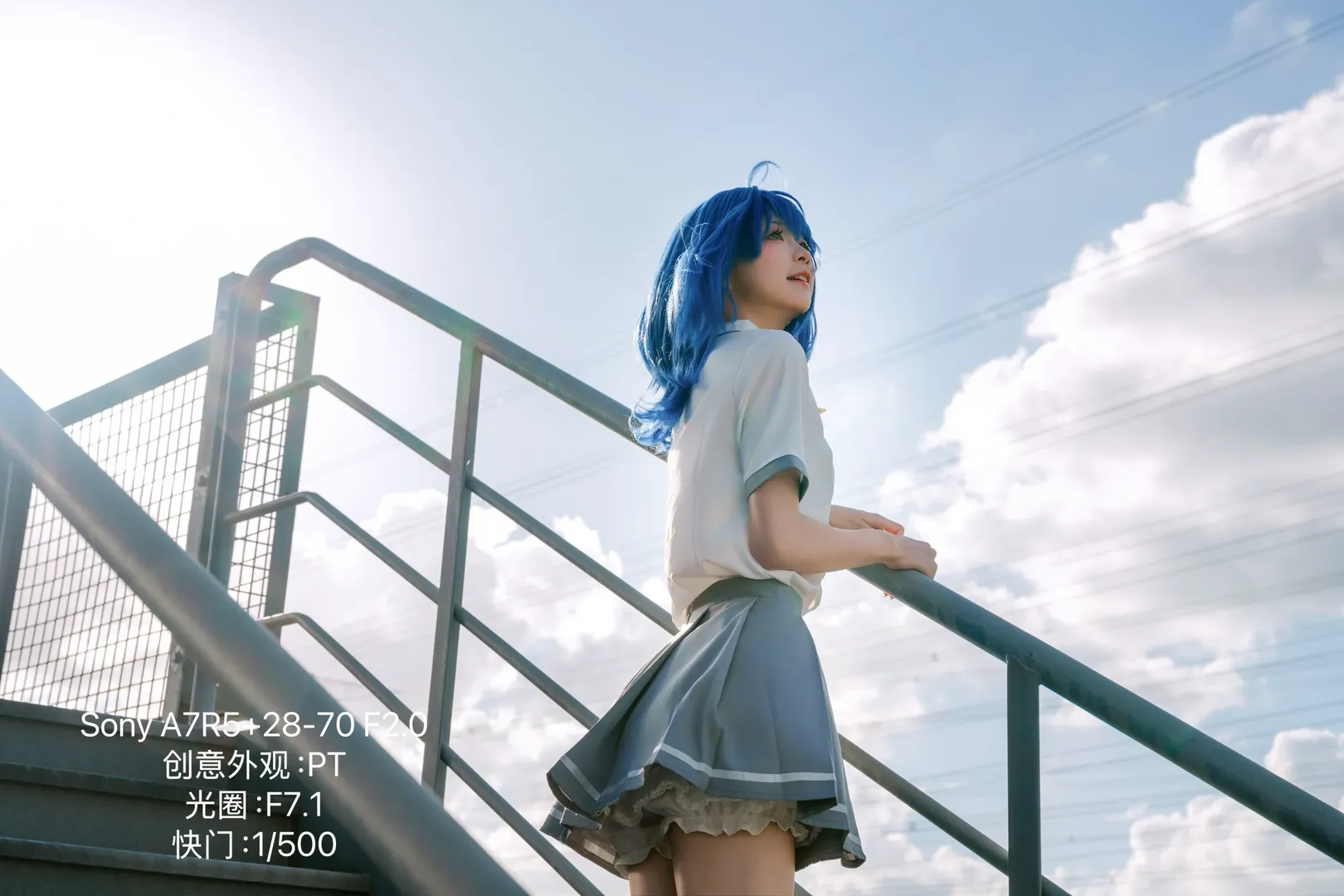 夏日cosplay, 索尼A7R5, 八奈见杏菜cos, 败犬女主太多了, 天台人像 - 第9张