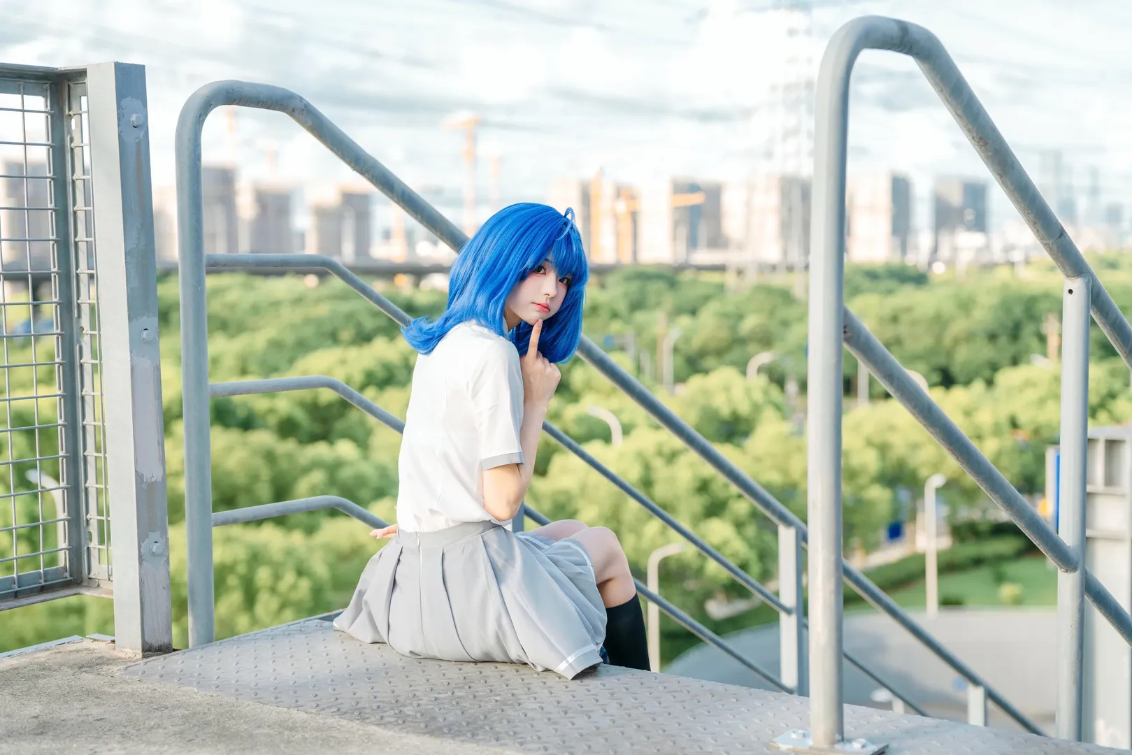 二次元日常, 八奈见杏菜cos, 败犬女主太多了, 夏日校园风cos, 索尼A7R5摄影 - 第2张