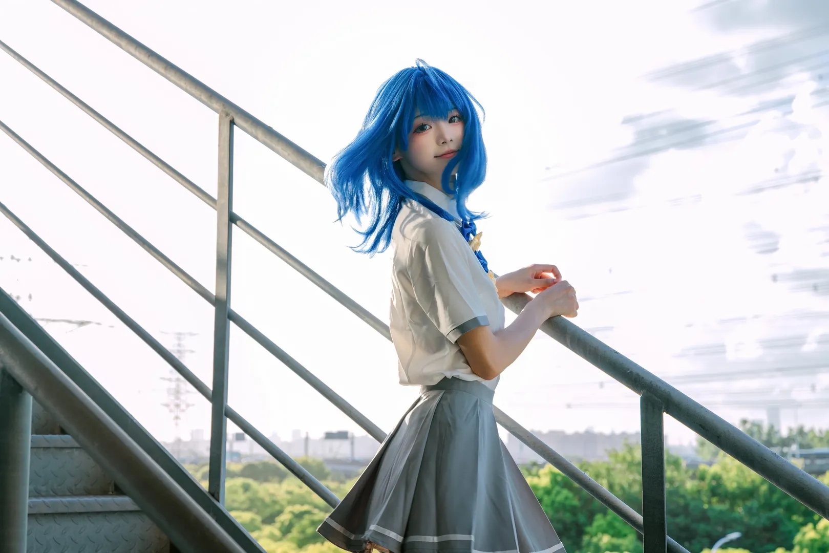 二次元日常, 八奈见杏菜cos, 败犬女主太多了, 夏日校园风cos, 索尼A7R5摄影 - 第3张