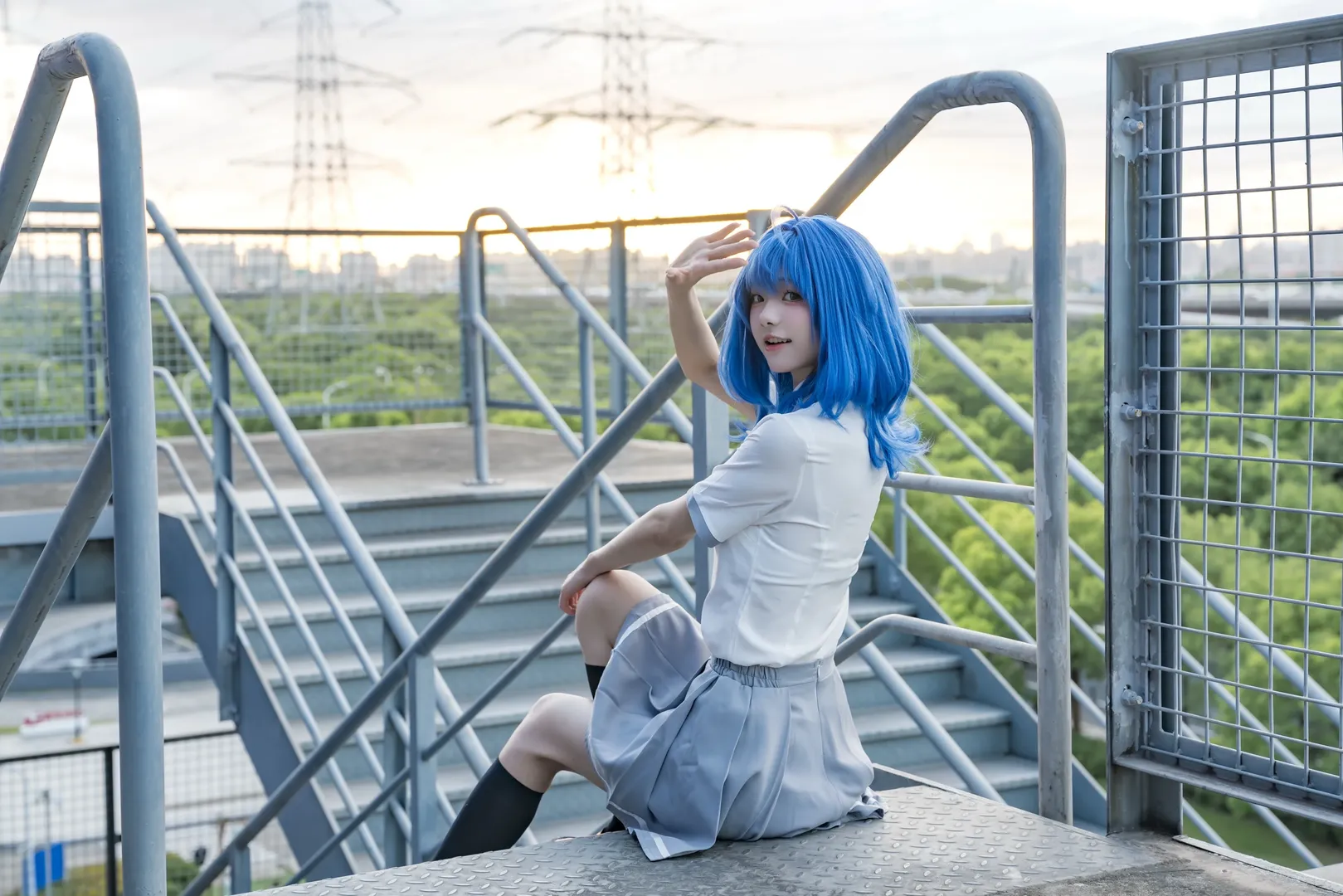 二次元日常, 八奈见杏菜cos, 败犬女主太多了, 夏日校园风cos, 索尼A7R5摄影 - 第4张