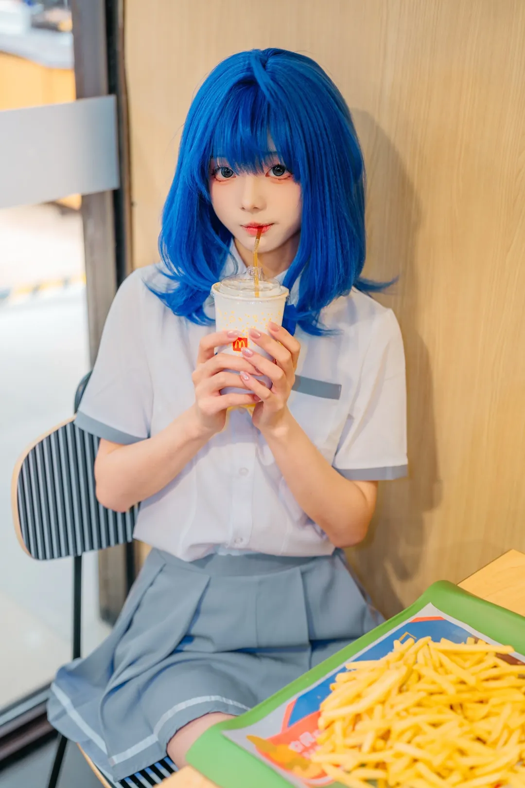 二次元日常, 八奈见杏菜cos, 败犬女主太多了, 夏日校园风cos, 索尼A7R5摄影 - 第7张